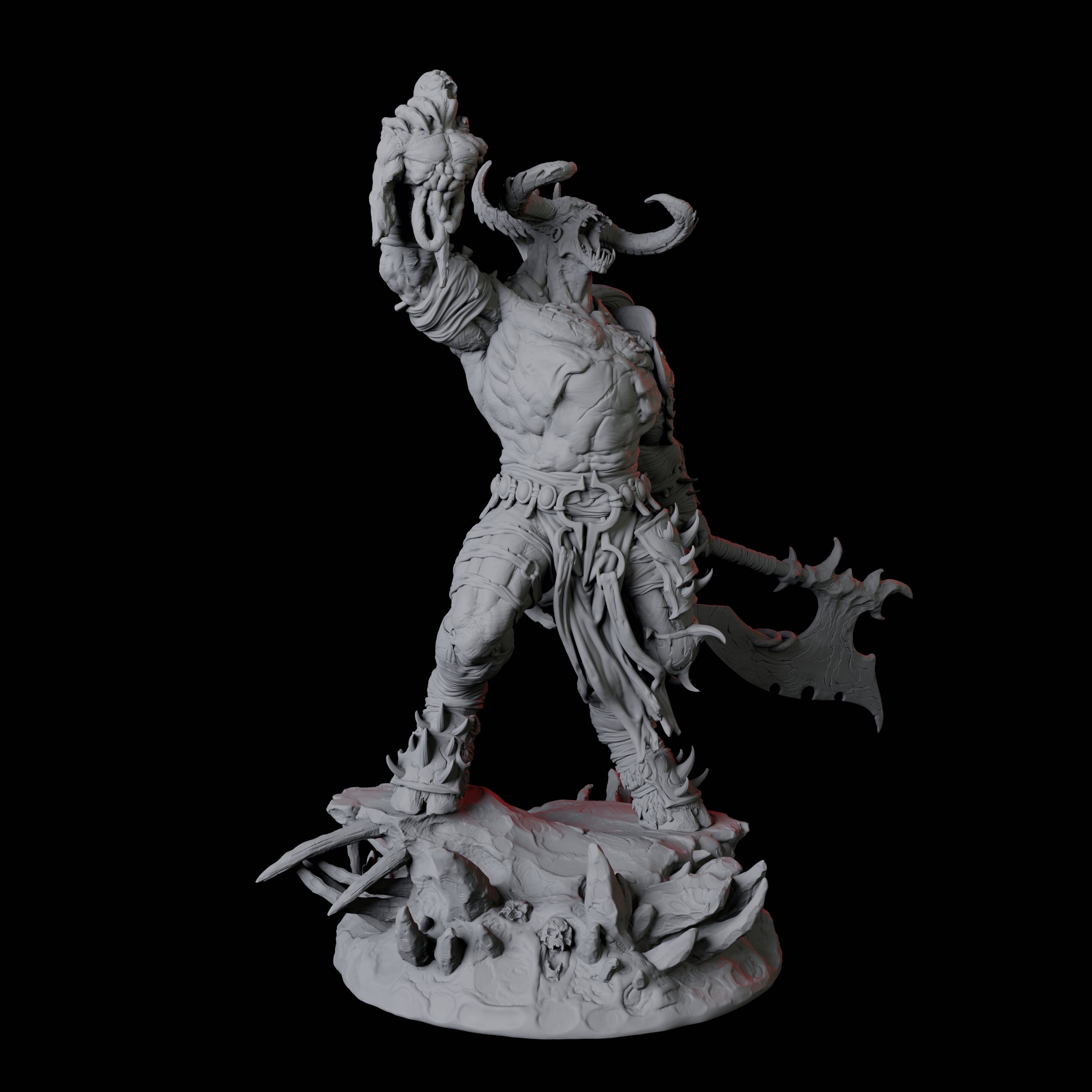 Four Savage Roru Demons Miniature for Dungeons and Dragons, Pathfinder or other TTRPGs