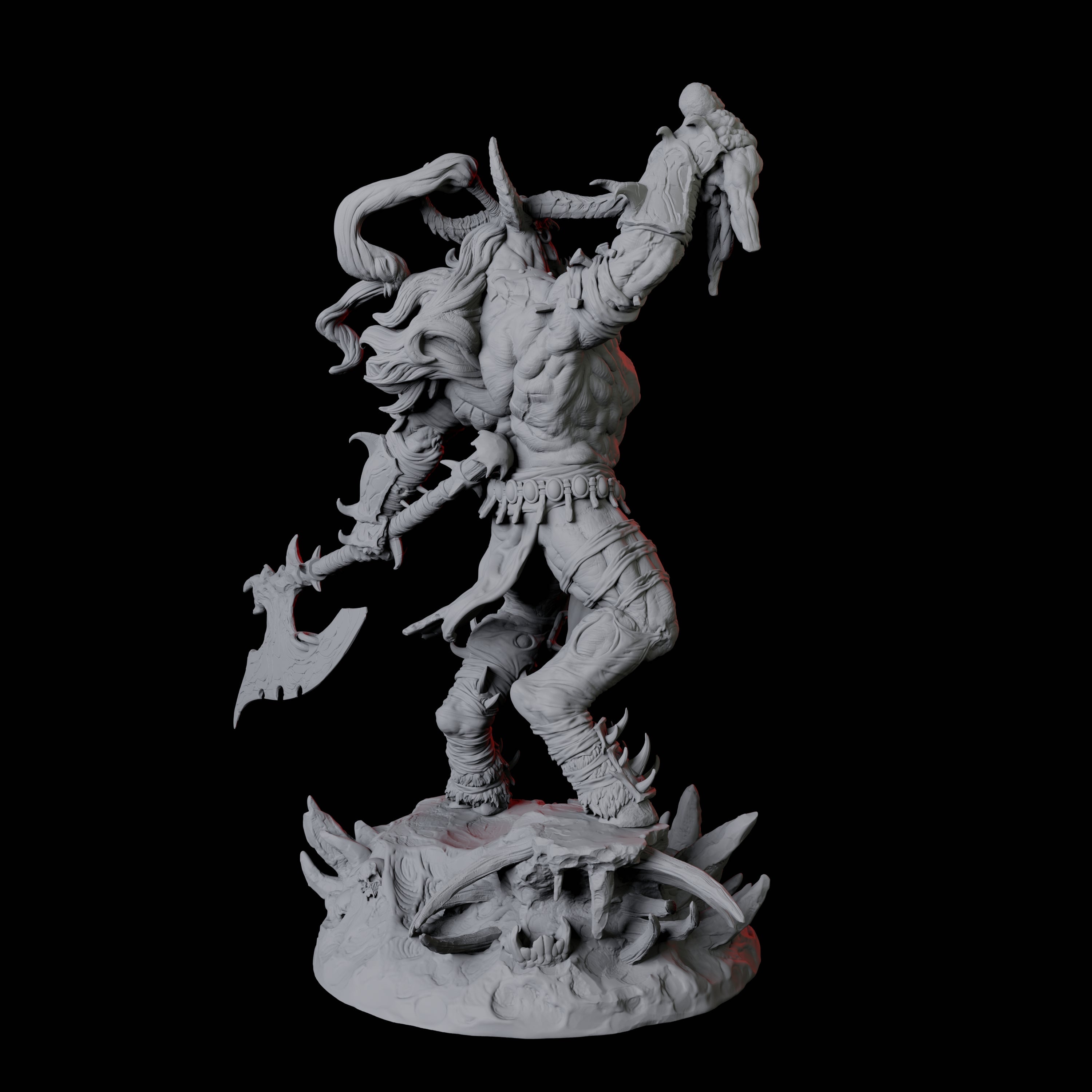 Four Savage Roru Demons Miniature for Dungeons and Dragons, Pathfinder or other TTRPGs