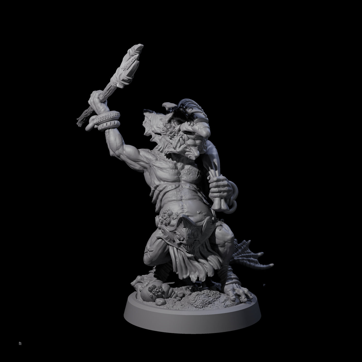 Four Scabby Brine Goblins Miniature for Dungeons and Dragons, Pathfinder or other TTRPGs