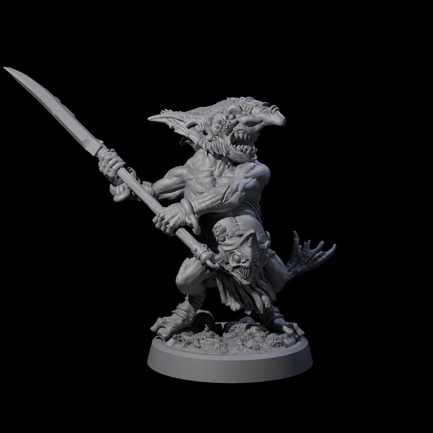Four Scabby Brine Goblins Miniature for Dungeons and Dragons, Pathfinder or other TTRPGs