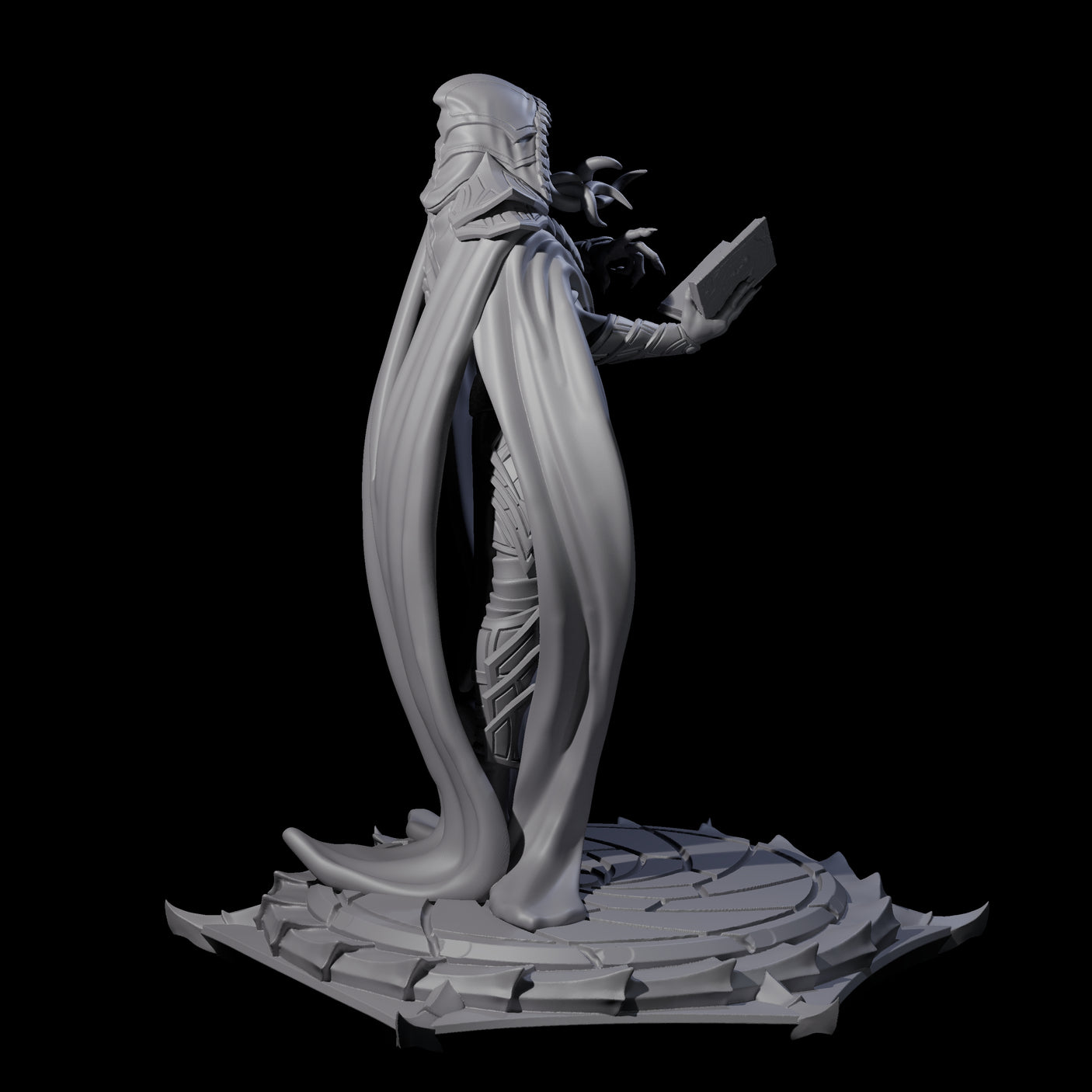 Four Scheming Mind Flayer Sorcerers Miniature for Dungeons and Dragons, Pathfinder or other TTRPGs