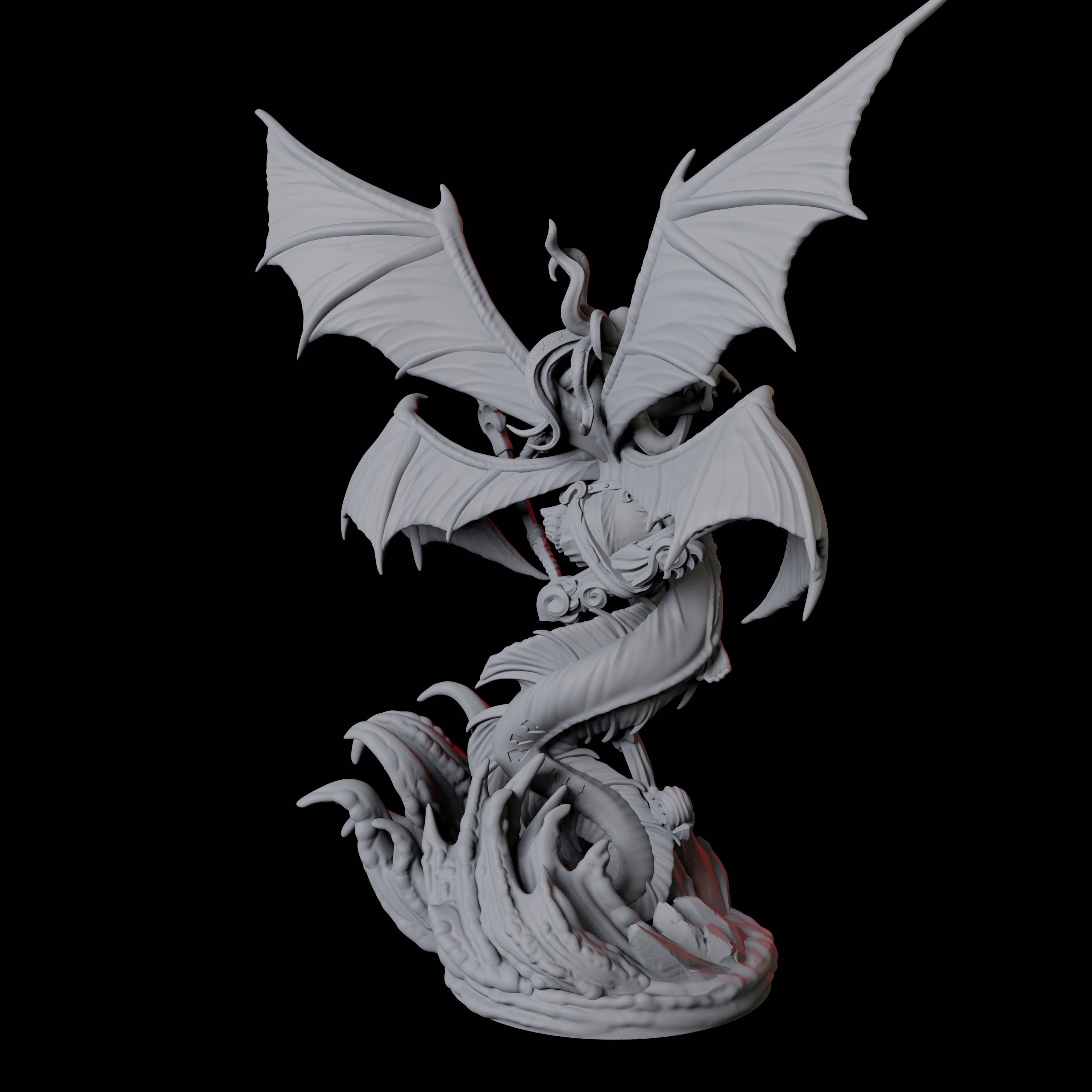 Four Screeching Harpies Miniature for Dungeons and Dragons, Pathfinder or other TTRPGs