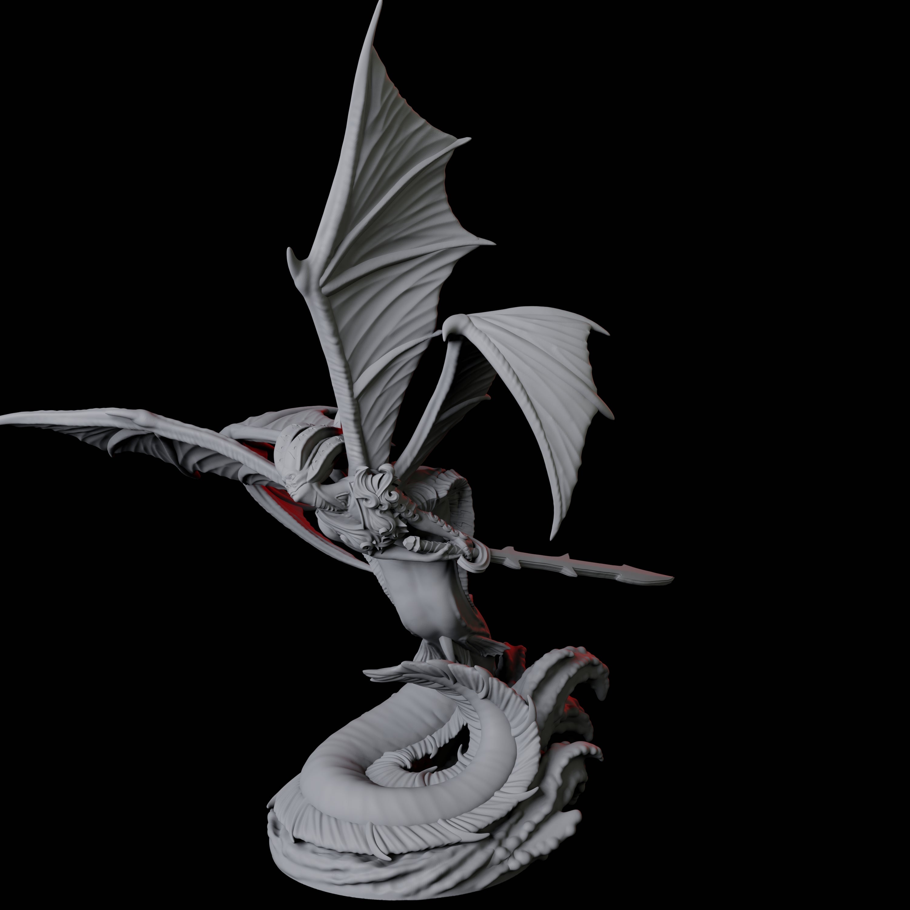 Four Screeching Harpies Miniature for Dungeons and Dragons, Pathfinder or other TTRPGs