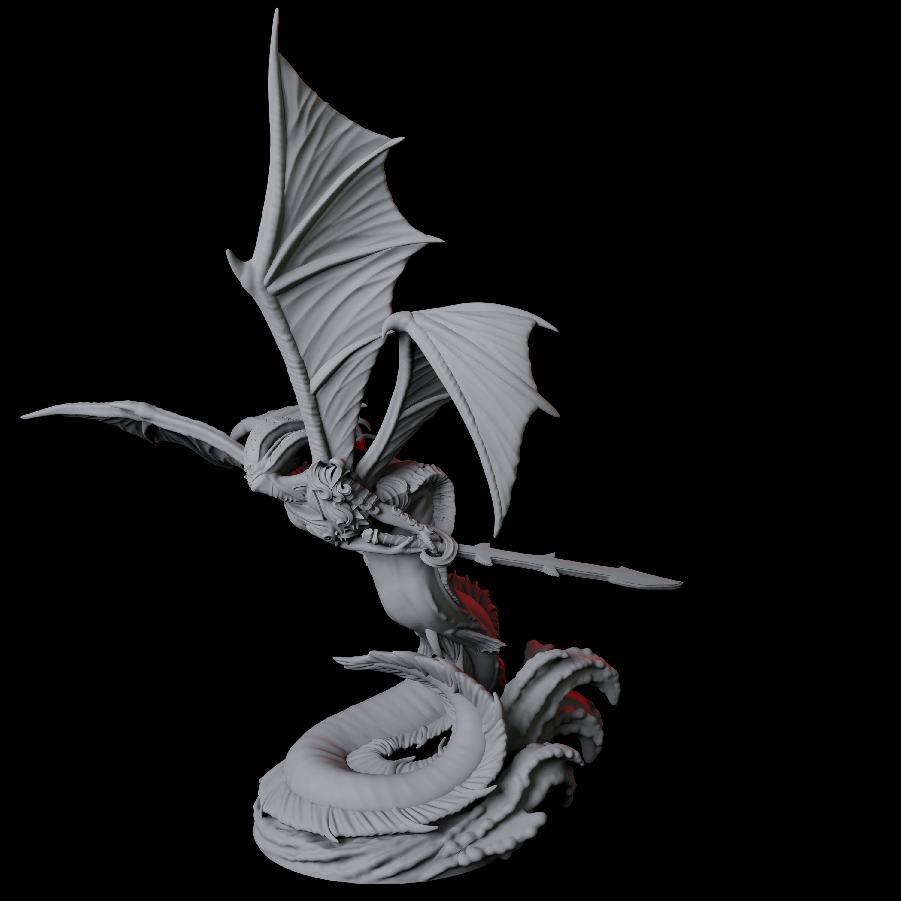 Four Screeching Harpies Miniature for Dungeons and Dragons, Pathfinder or other TTRPGs