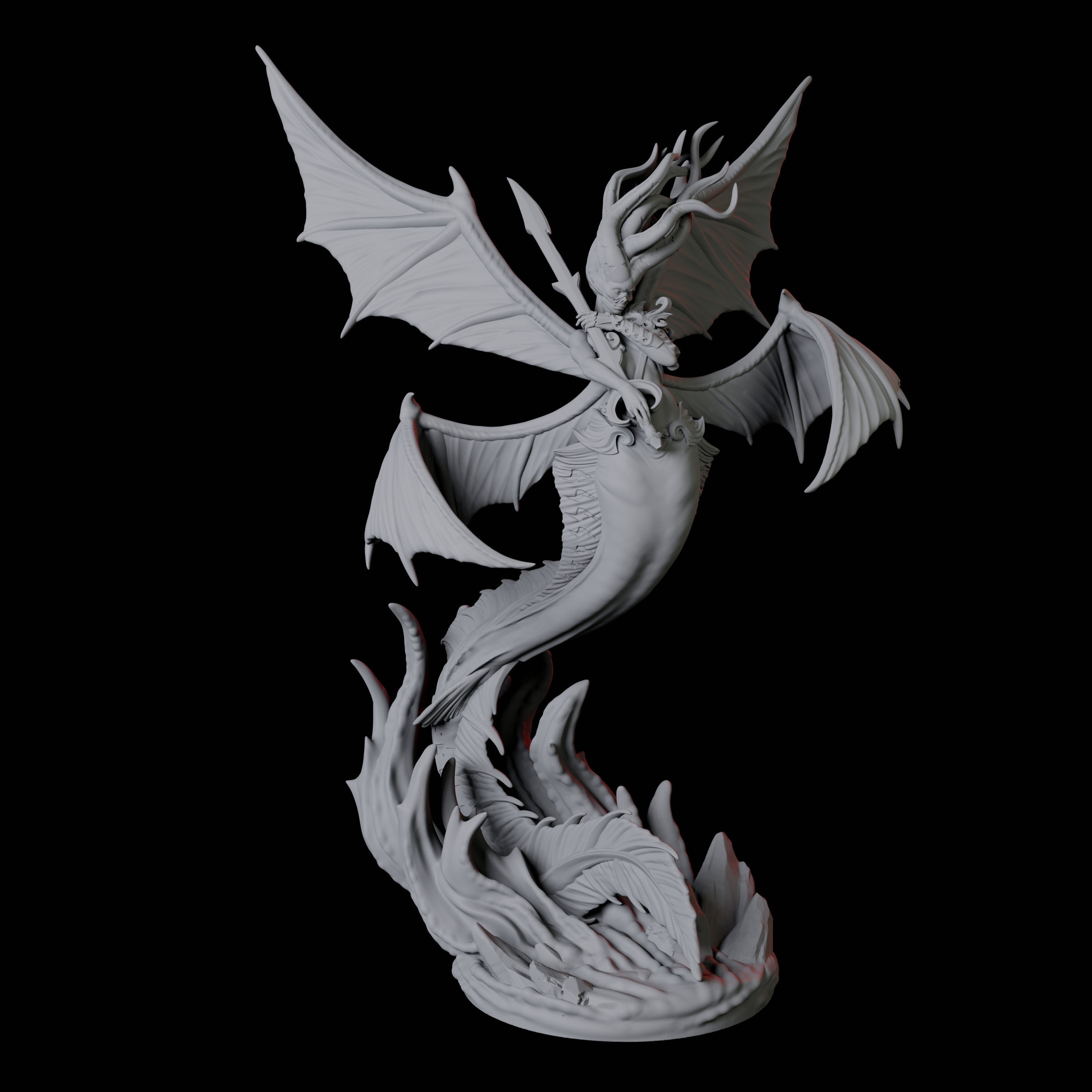 Four Screeching Harpies Miniature for Dungeons and Dragons, Pathfinder or other TTRPGs