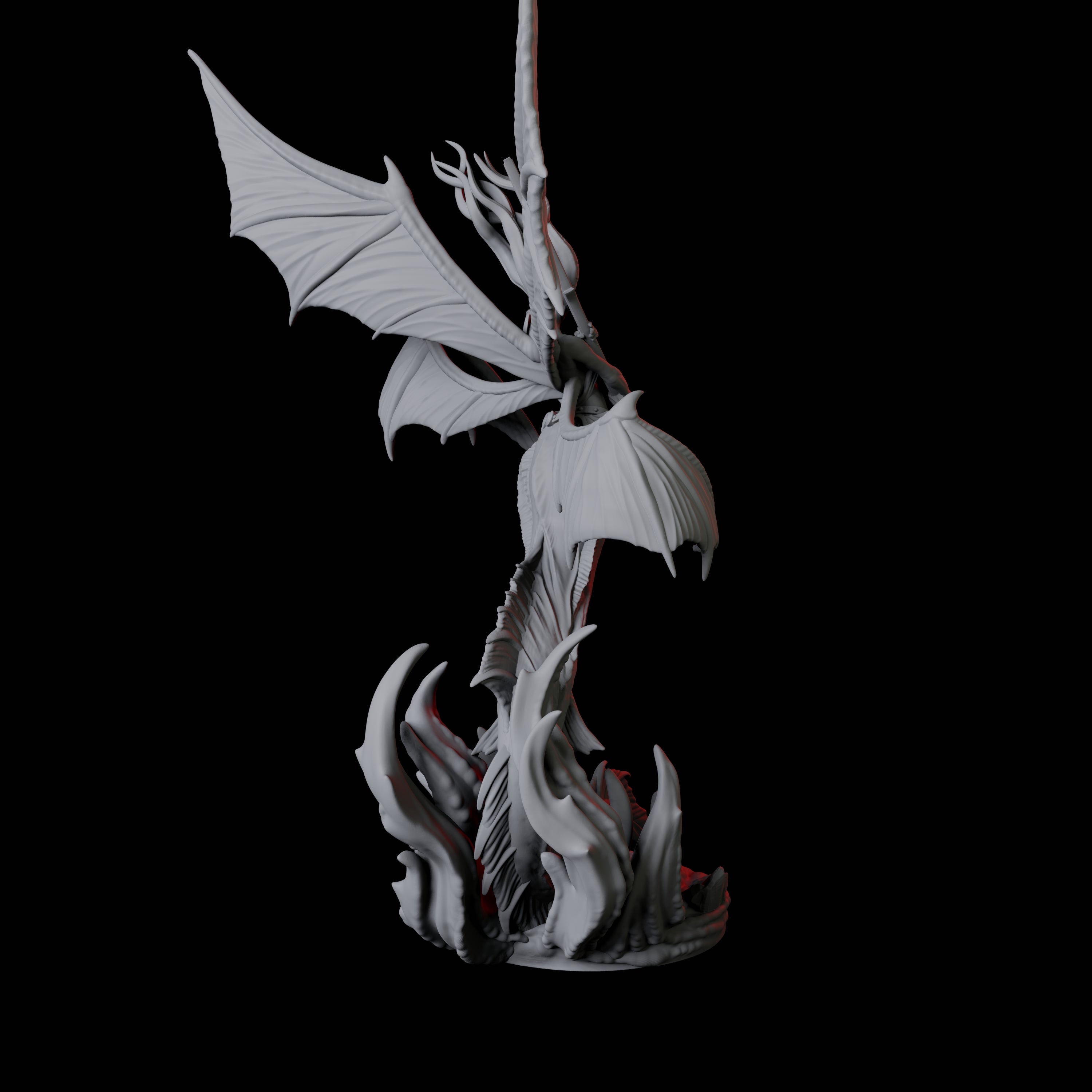 Four Screeching Harpies Miniature for Dungeons and Dragons, Pathfinder or other TTRPGs