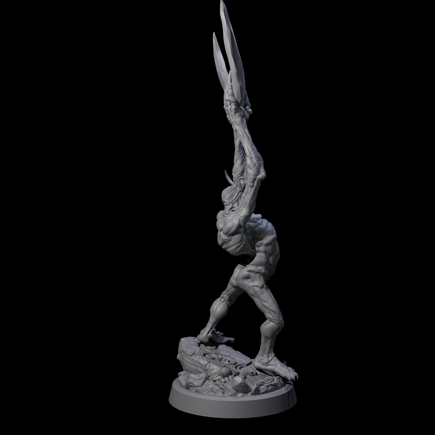 Four Scythe Wielding Velstracs Miniature for Dungeons and Dragons, Pathfinder or other TTRPGs