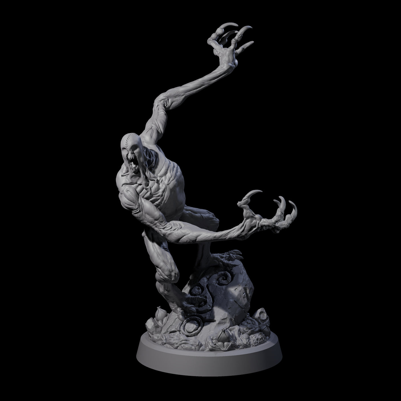 Four Scythe Wielding Velstracs Miniature for Dungeons and Dragons, Pathfinder or other TTRPGs
