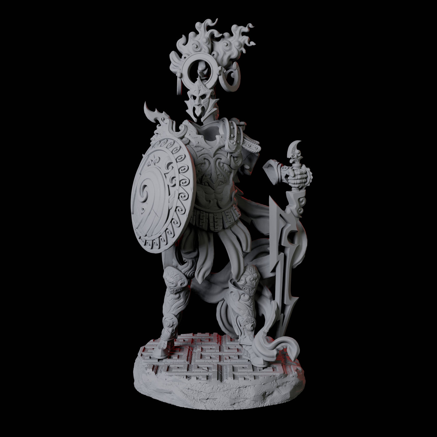 Four Shield Guardians Miniature for Dungeons and Dragons, Pathfinder or other TTRPGs