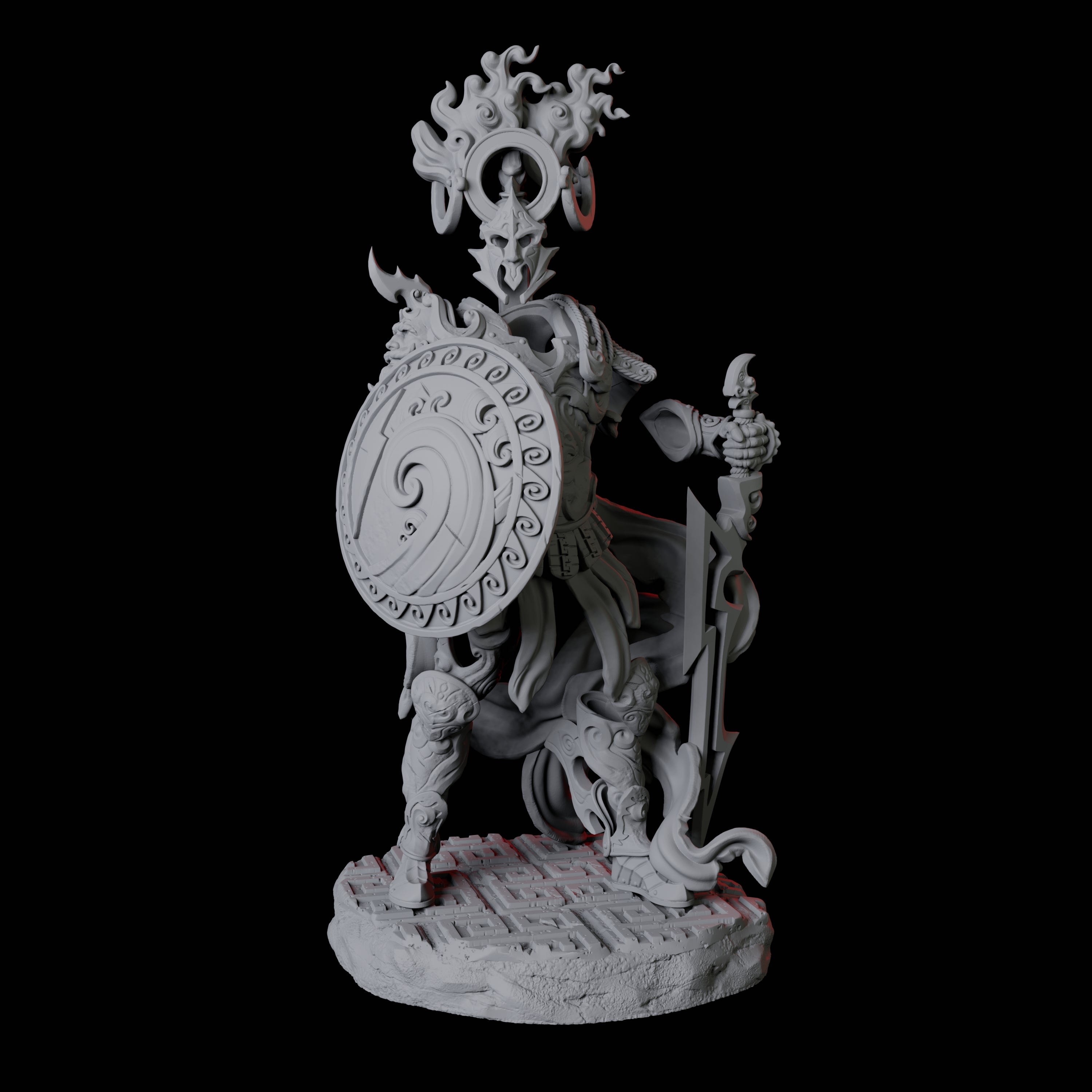 Four Shield Guardians Miniature for Dungeons and Dragons, Pathfinder or other TTRPGs