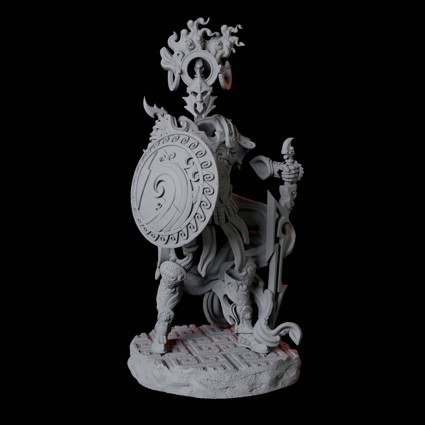 Four Shield Guardians Miniature for Dungeons and Dragons, Pathfinder or other TTRPGs