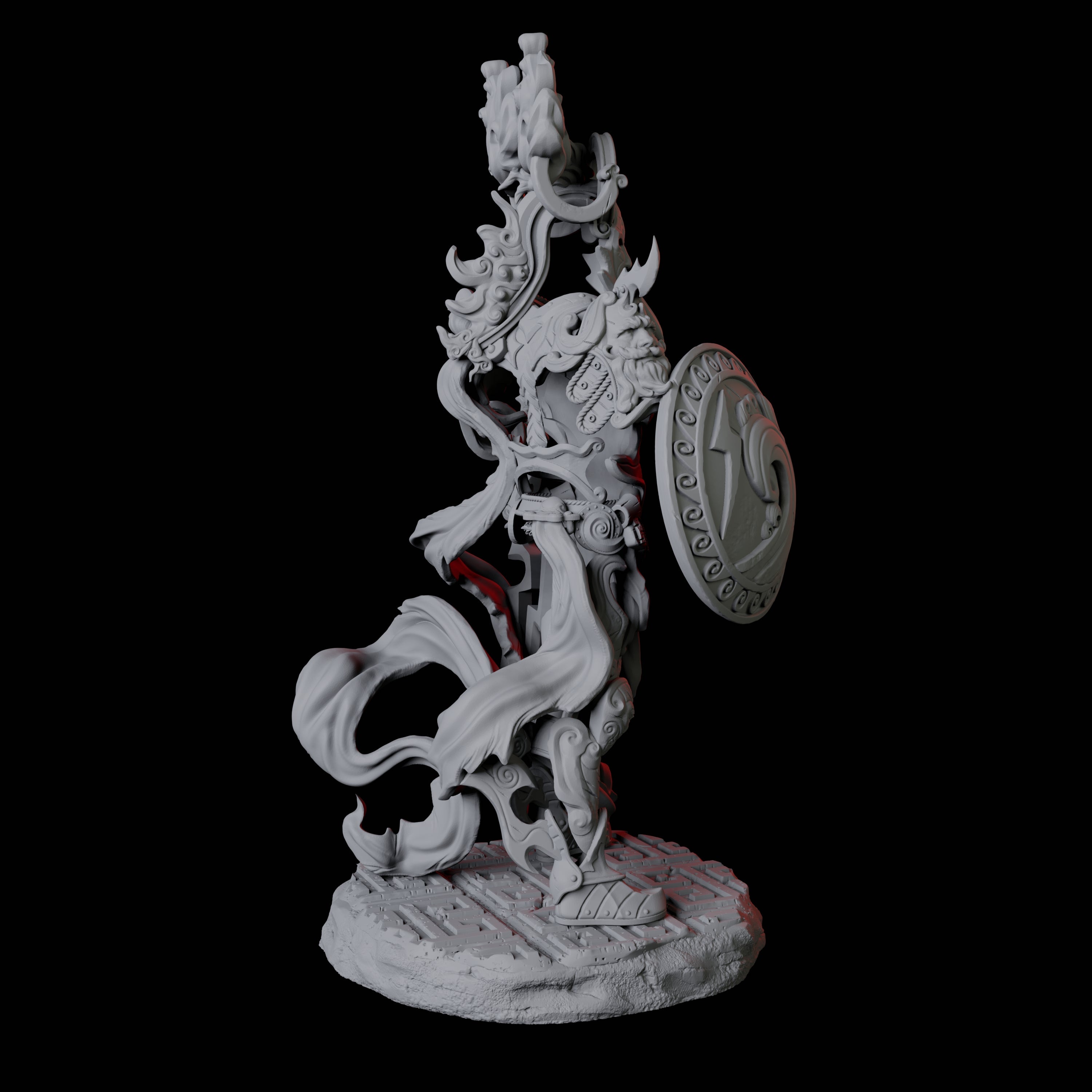 Four Shield Guardians Miniature for Dungeons and Dragons, Pathfinder or other TTRPGs