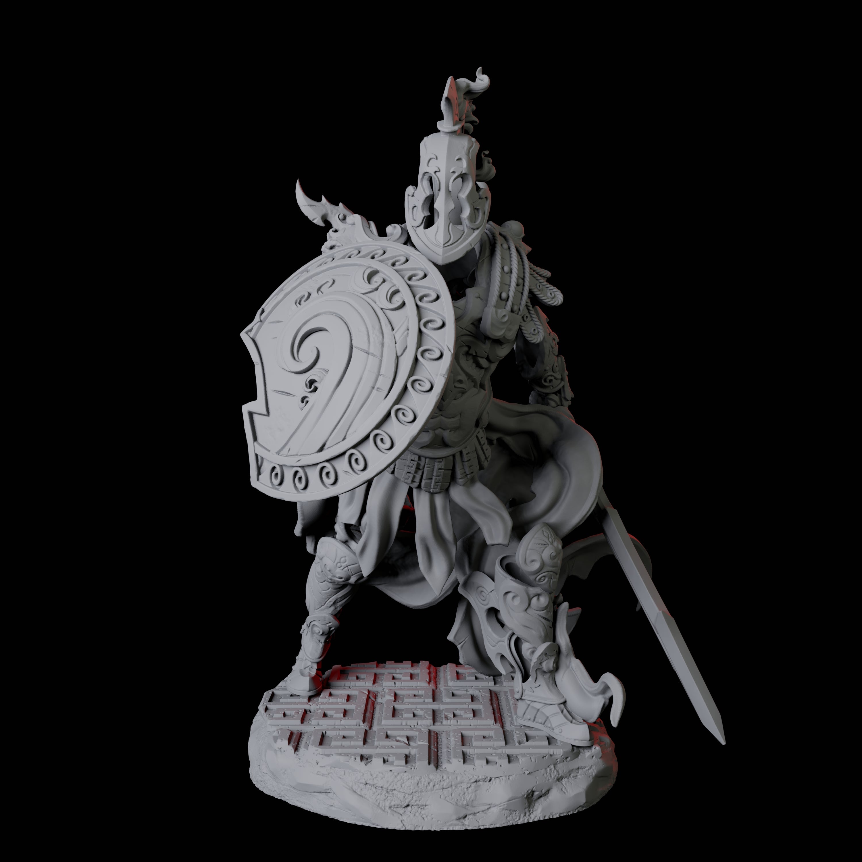 Four Shield Guardians Miniature for Dungeons and Dragons, Pathfinder or other TTRPGs