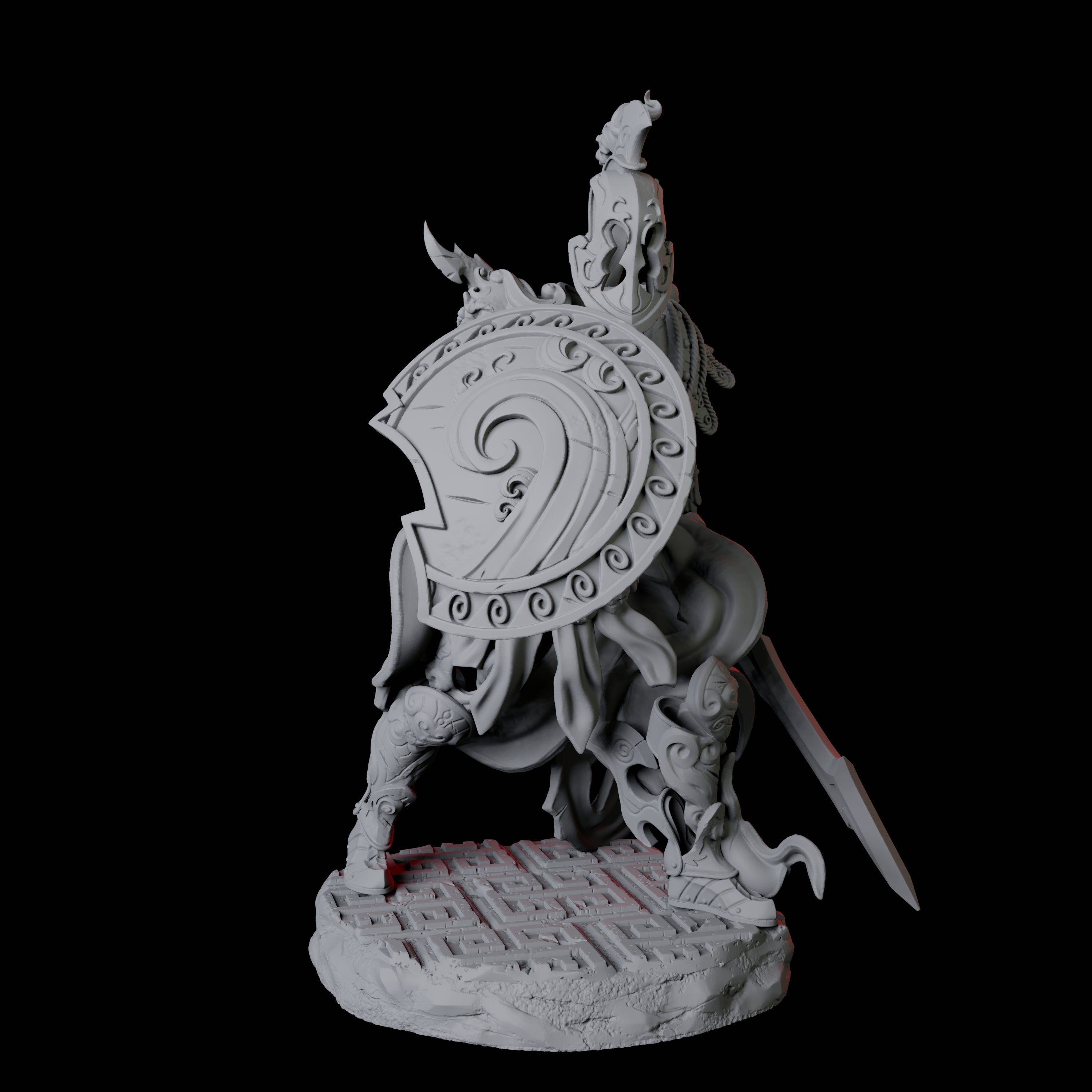 Four Shield Guardians Miniature for Dungeons and Dragons, Pathfinder or other TTRPGs