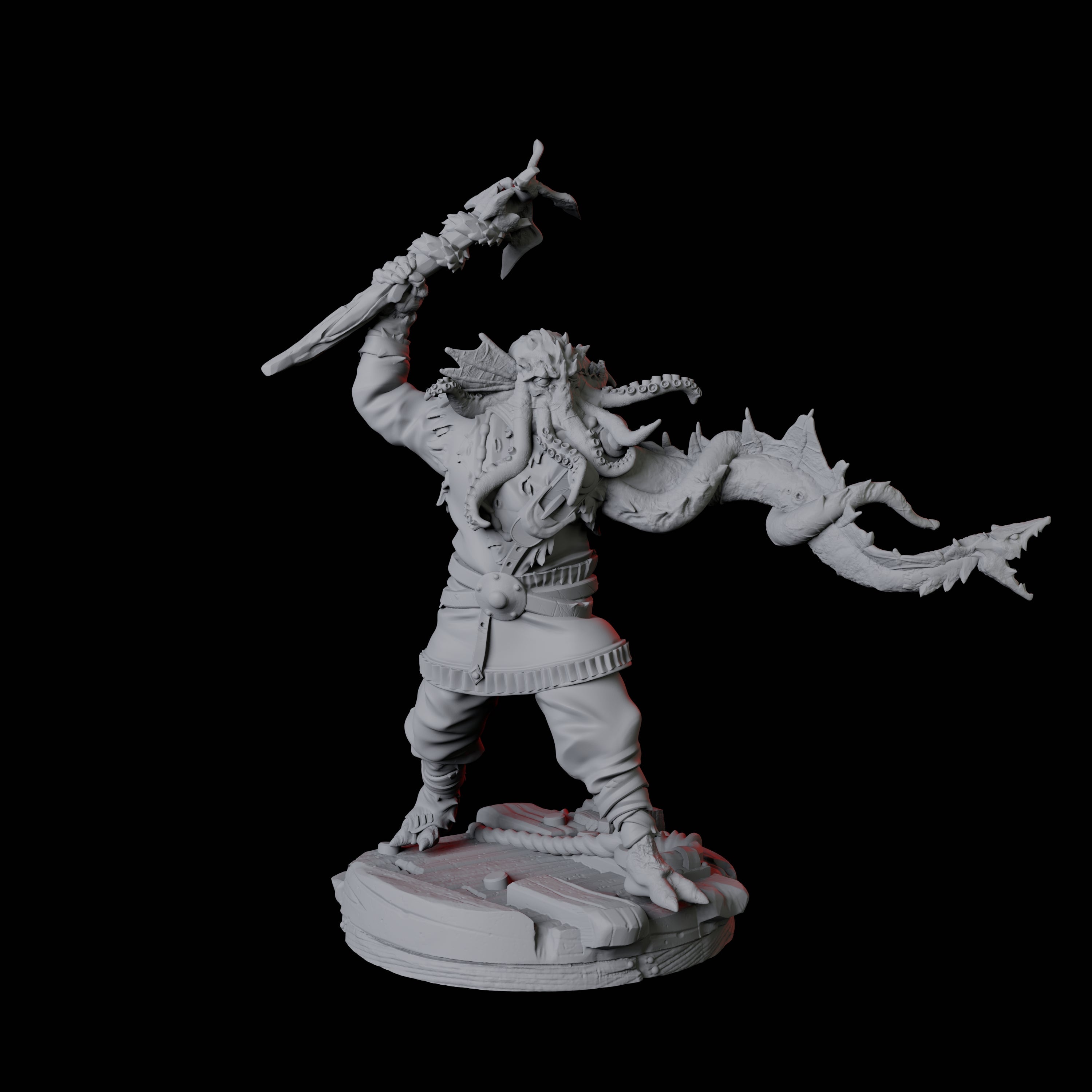 Four Sky Kraken Acolytes Miniature for Dungeons and Dragons, Pathfinder or other TTRPGs