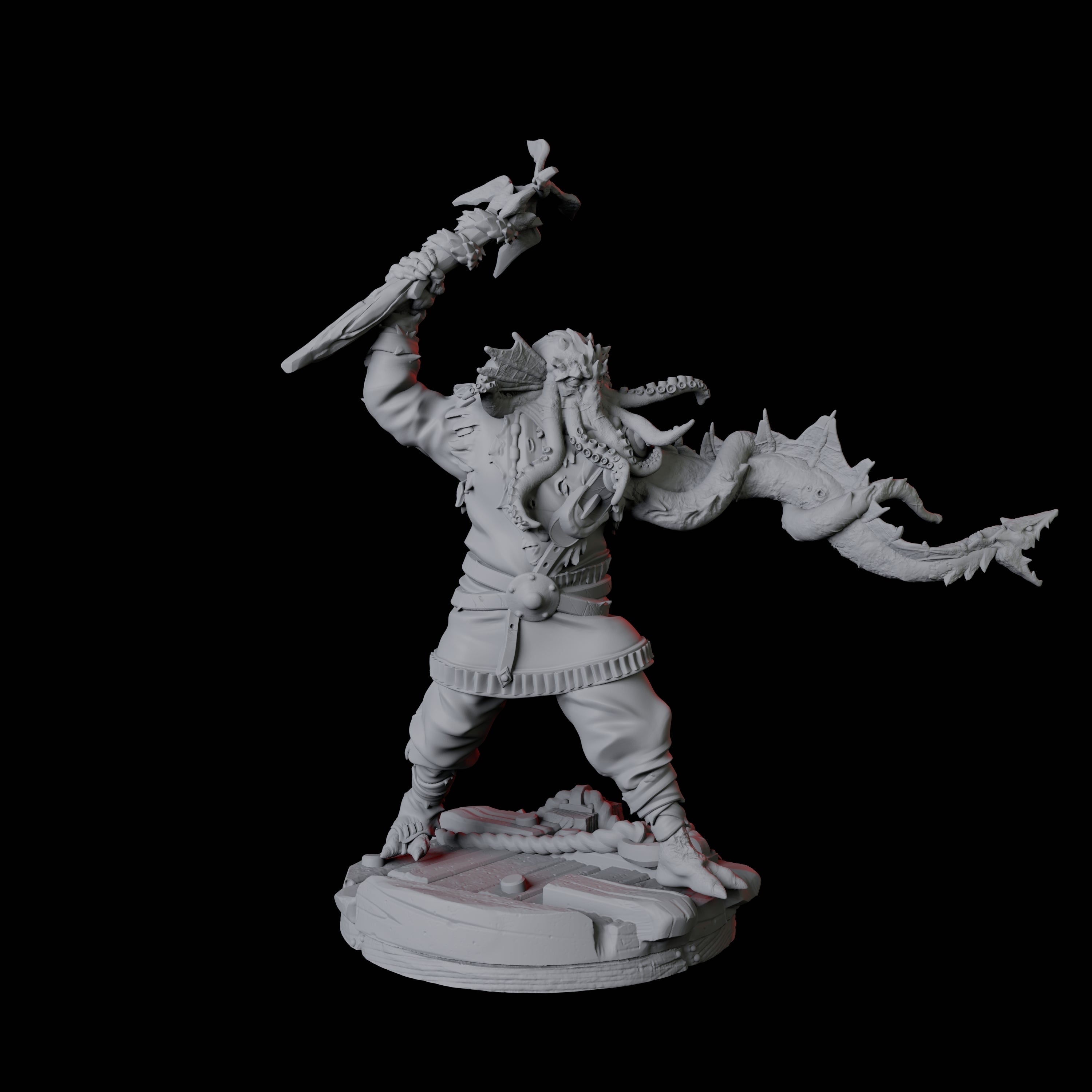 Four Sky Kraken Acolytes Miniature for Dungeons and Dragons, Pathfinder or other TTRPGs