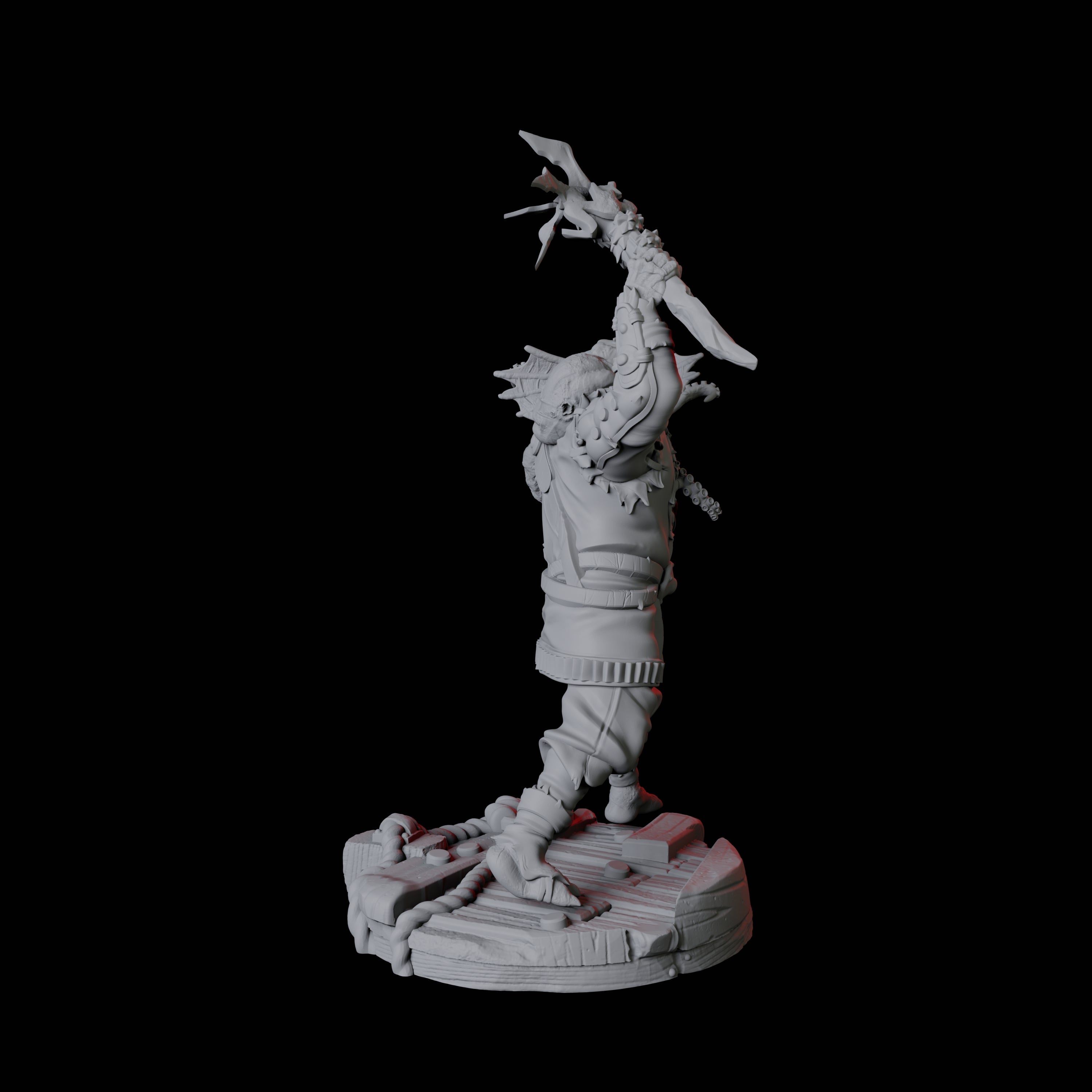 Four Sky Kraken Acolytes Miniature for Dungeons and Dragons, Pathfinder or other TTRPGs