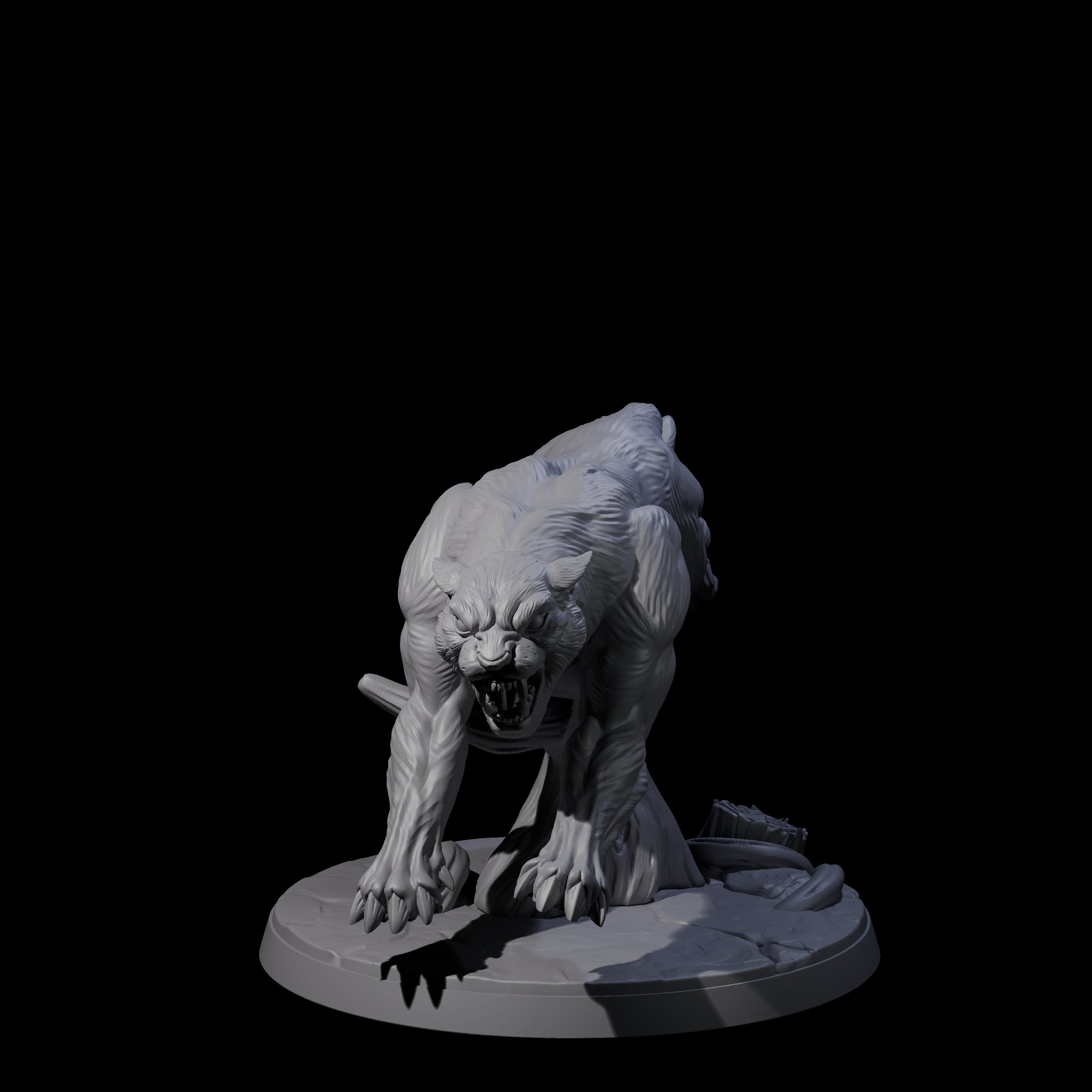 Four Slinking Panthers Miniature for Dungeons and Dragons, Pathfinder or other TTRPGs