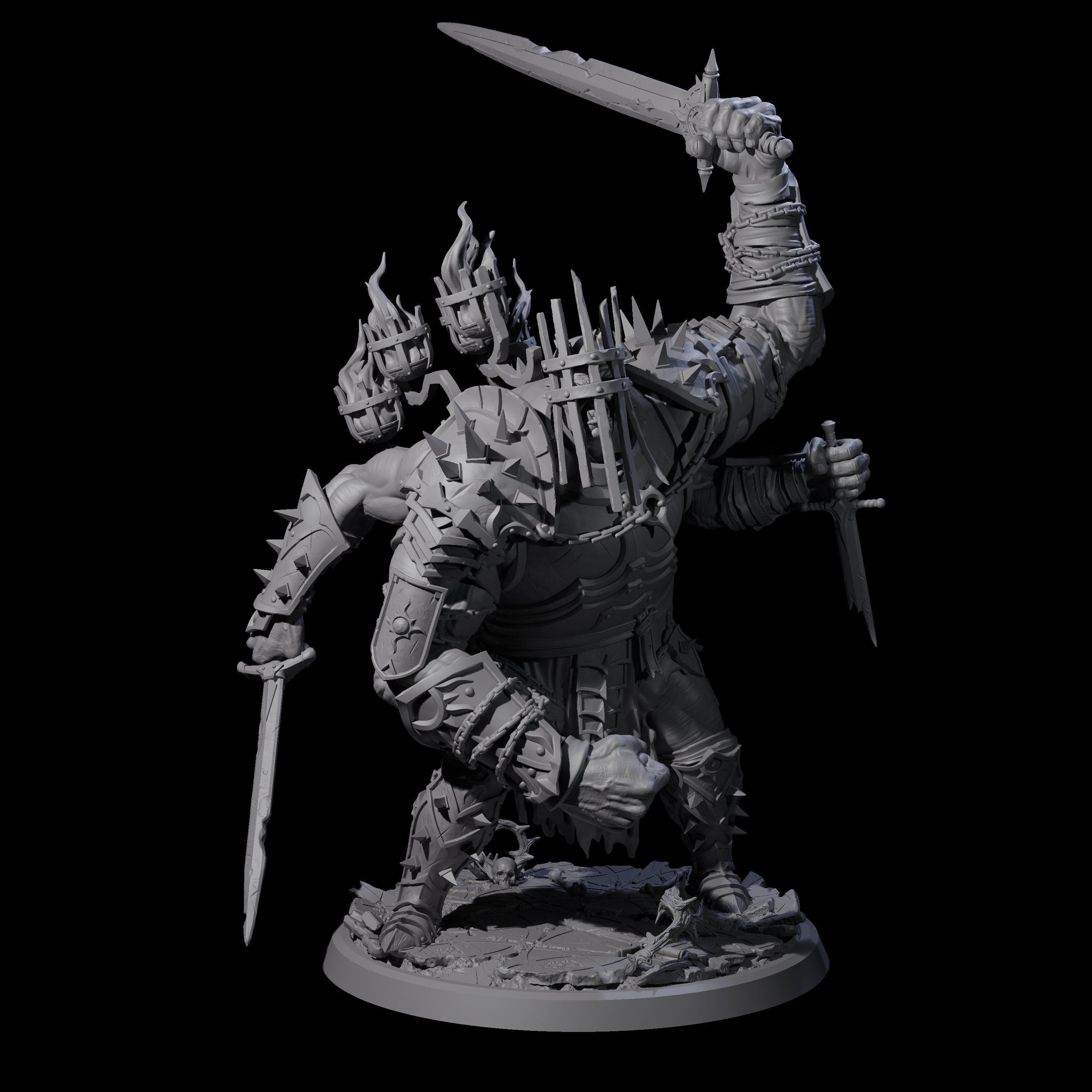 Four Smashing Helmed Horrors Miniature for Dungeons and Dragons, Pathfinder or other TTRPGs