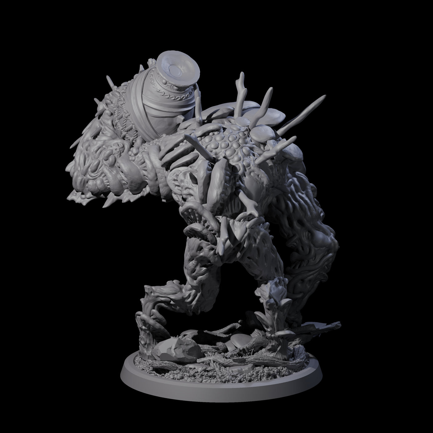 Four Smashing Myconid Brutes Miniature for Dungeons and Dragons, Pathfinder or other TTRPGs