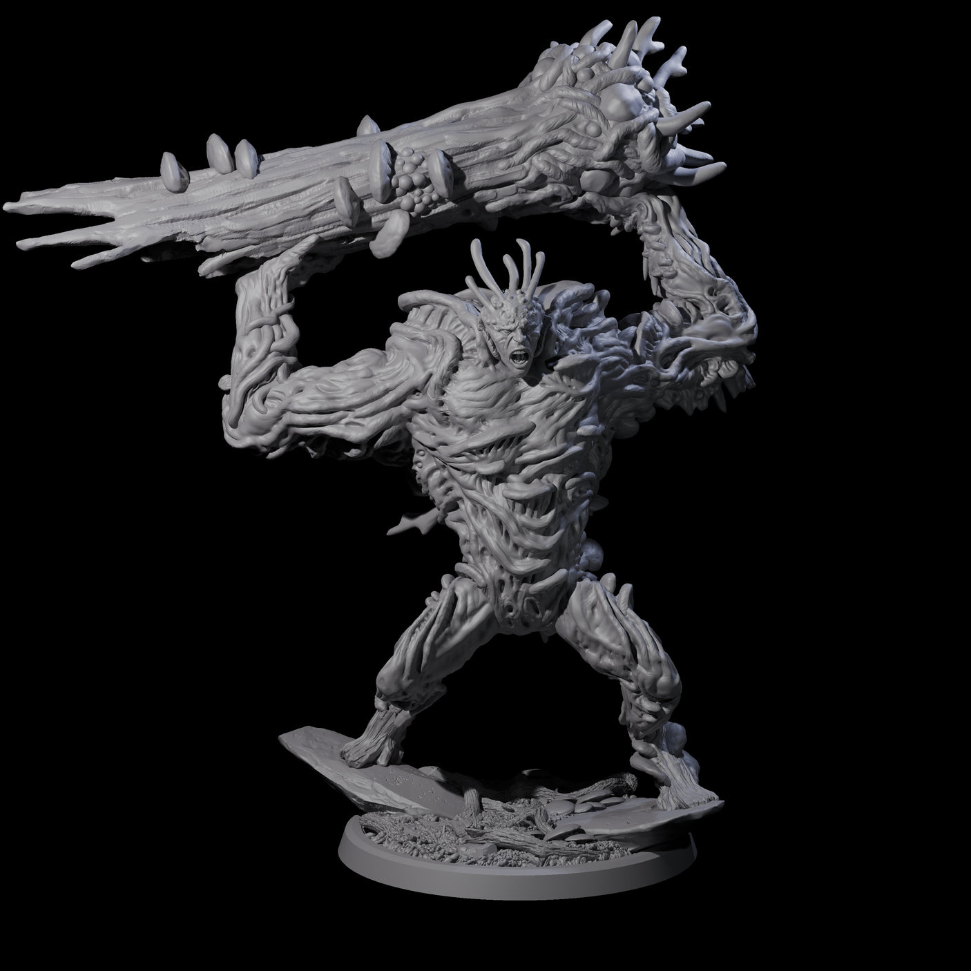 Four Smashing Myconid Brutes Miniature for Dungeons and Dragons, Pathfinder or other TTRPGs