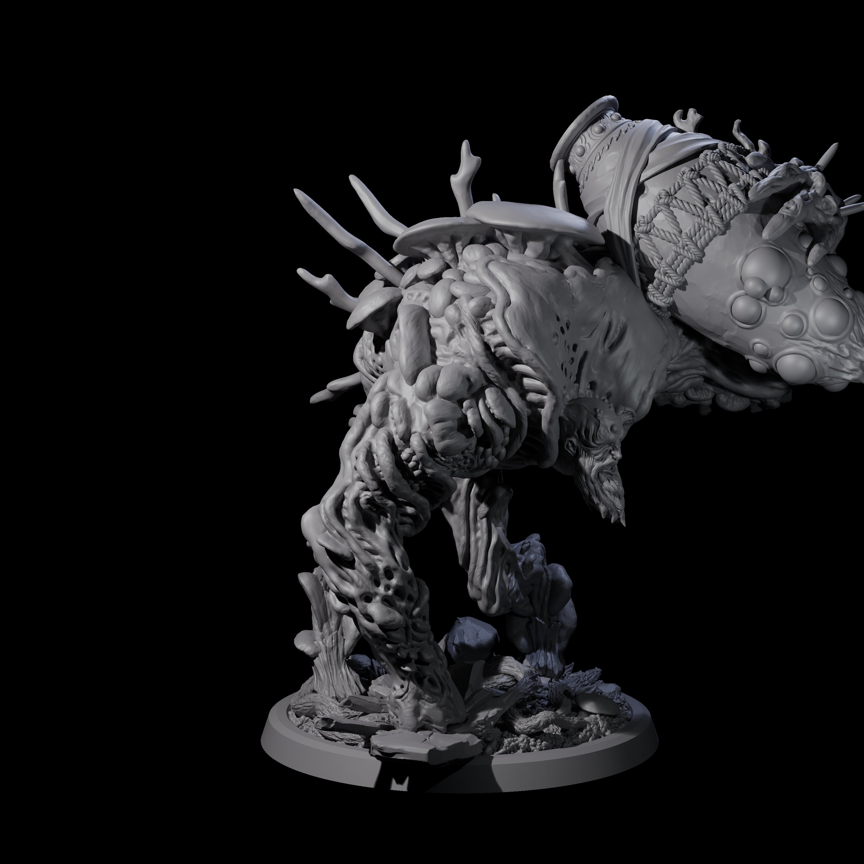 Four Smashing Myconid Brutes Miniature for Dungeons and Dragons, Pathfinder or other TTRPGs