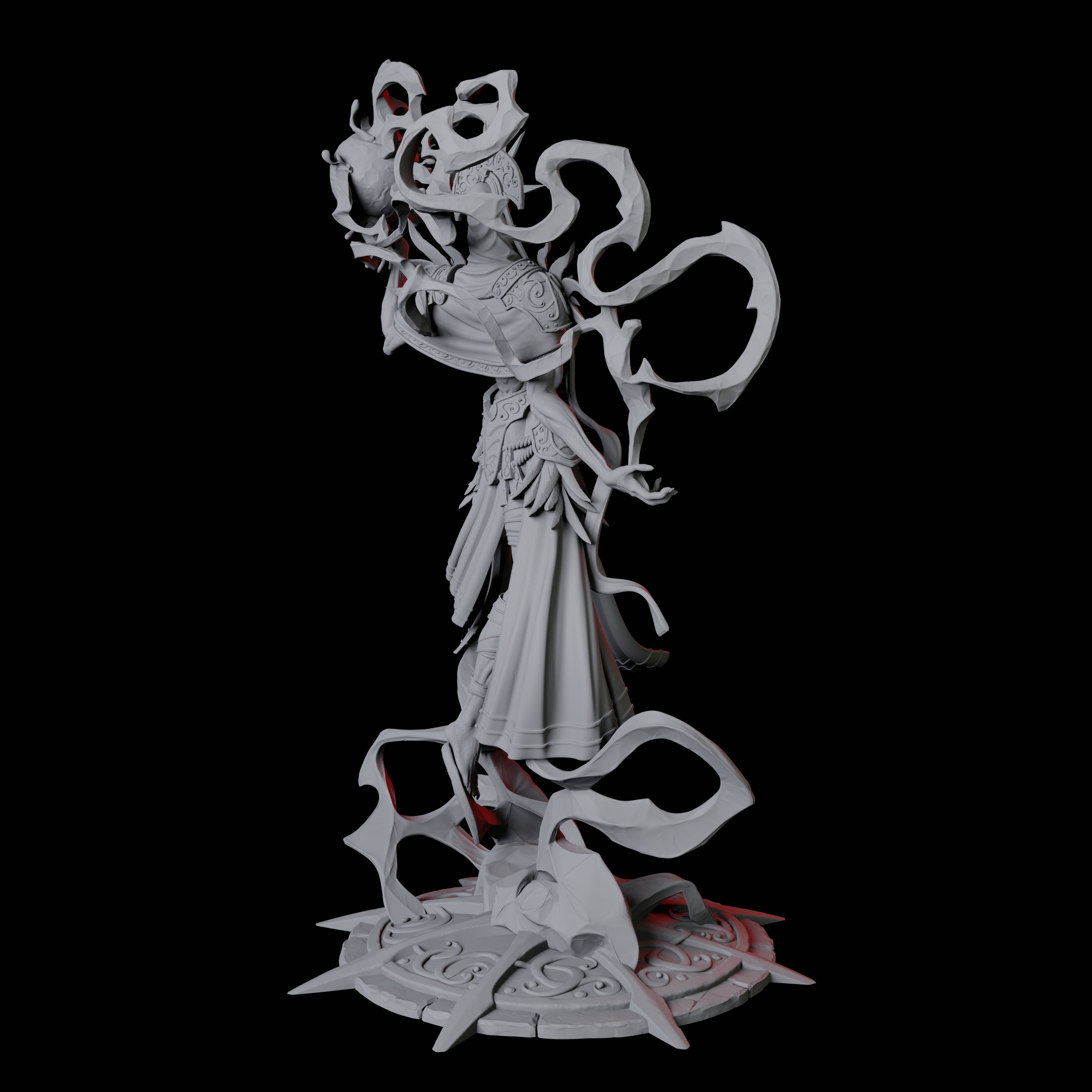 Four Sparking Celestial Mages Miniature for Dungeons and Dragons, Pathfinder or other TTRPGs