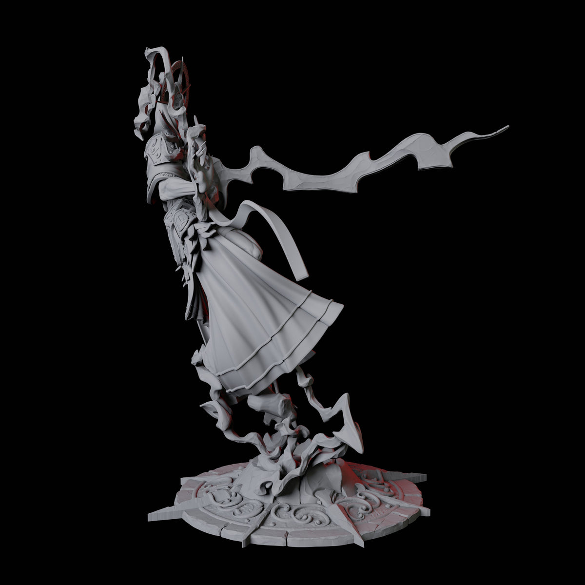 Four Sparking Celestial Mages Miniature for Dungeons and Dragons, Pathfinder or other TTRPGs