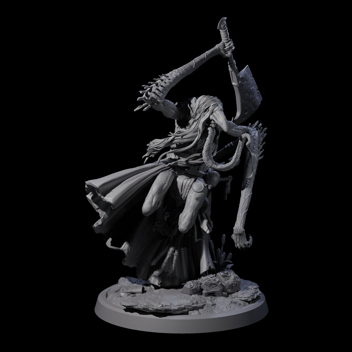 Four Spindly Forest Hags Miniature for Dungeons and Dragons, Pathfinder or other TTRPGs