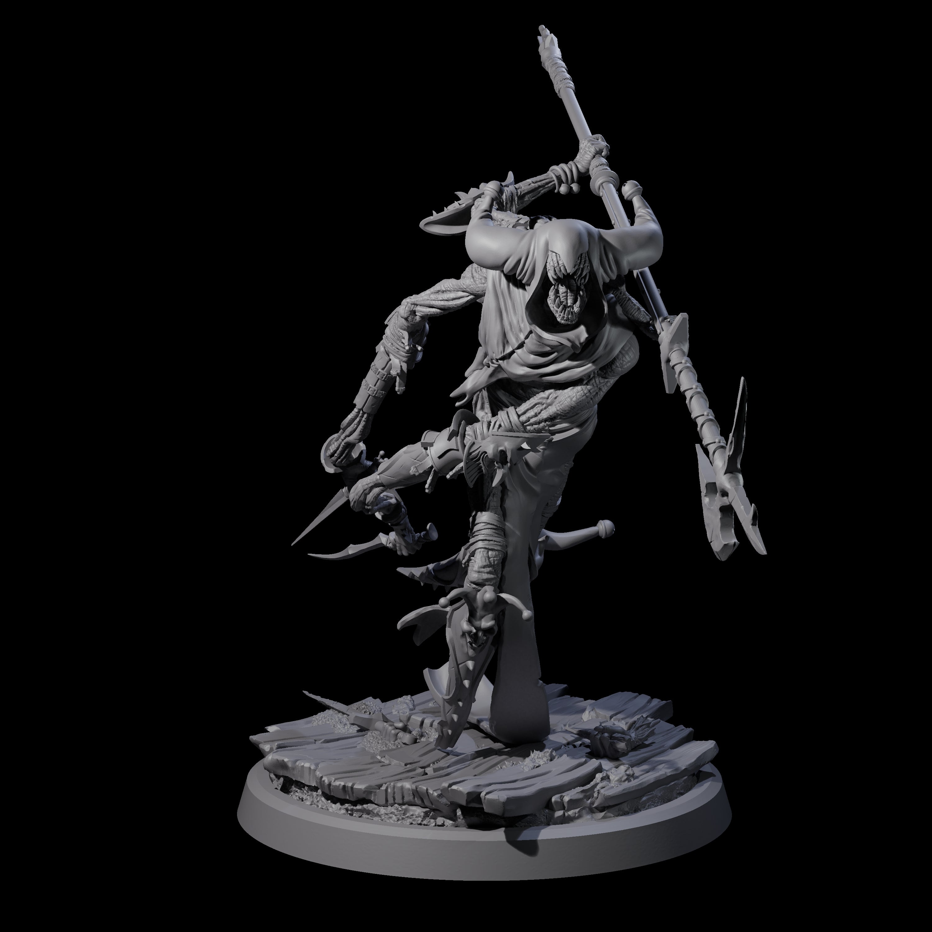 Four Spindly Marilith Assassins Miniature for Dungeons and Dragons, Pathfinder or other TTRPGs