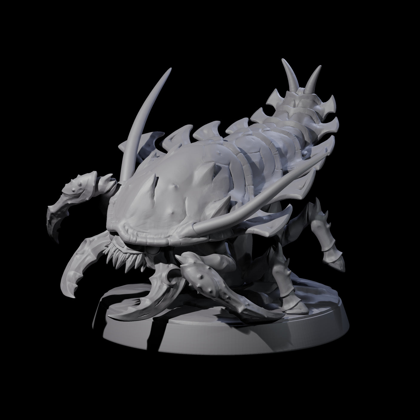 Four Squat Ankhegs Miniature for Dungeons and Dragons, Pathfinder or other TTRPGs