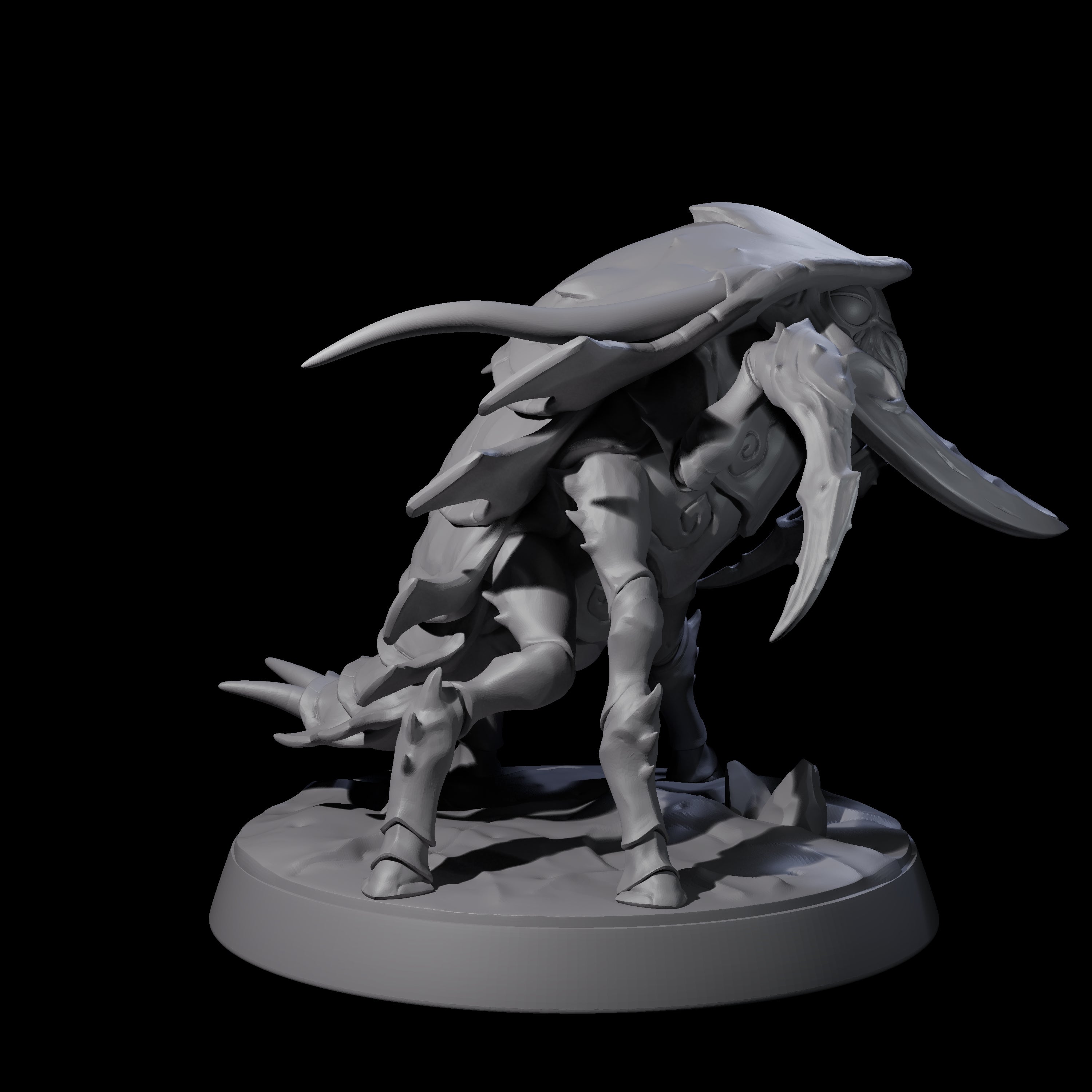 Four Squat Ankhegs Miniature for Dungeons and Dragons, Pathfinder or other TTRPGs