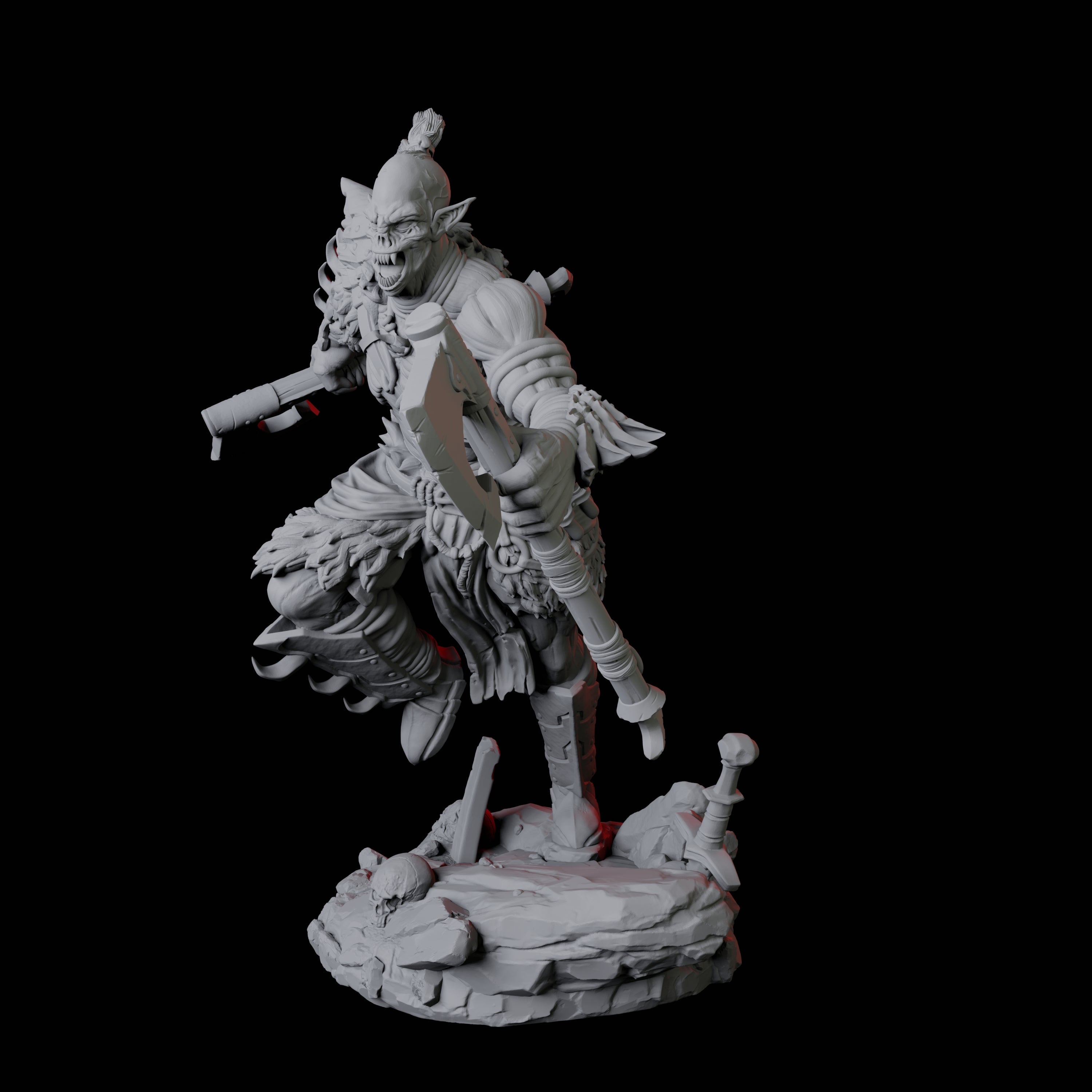 Four Stalking Urdefhan Warriors Miniature for Dungeons and Dragons, Pathfinder or other TTRPGs