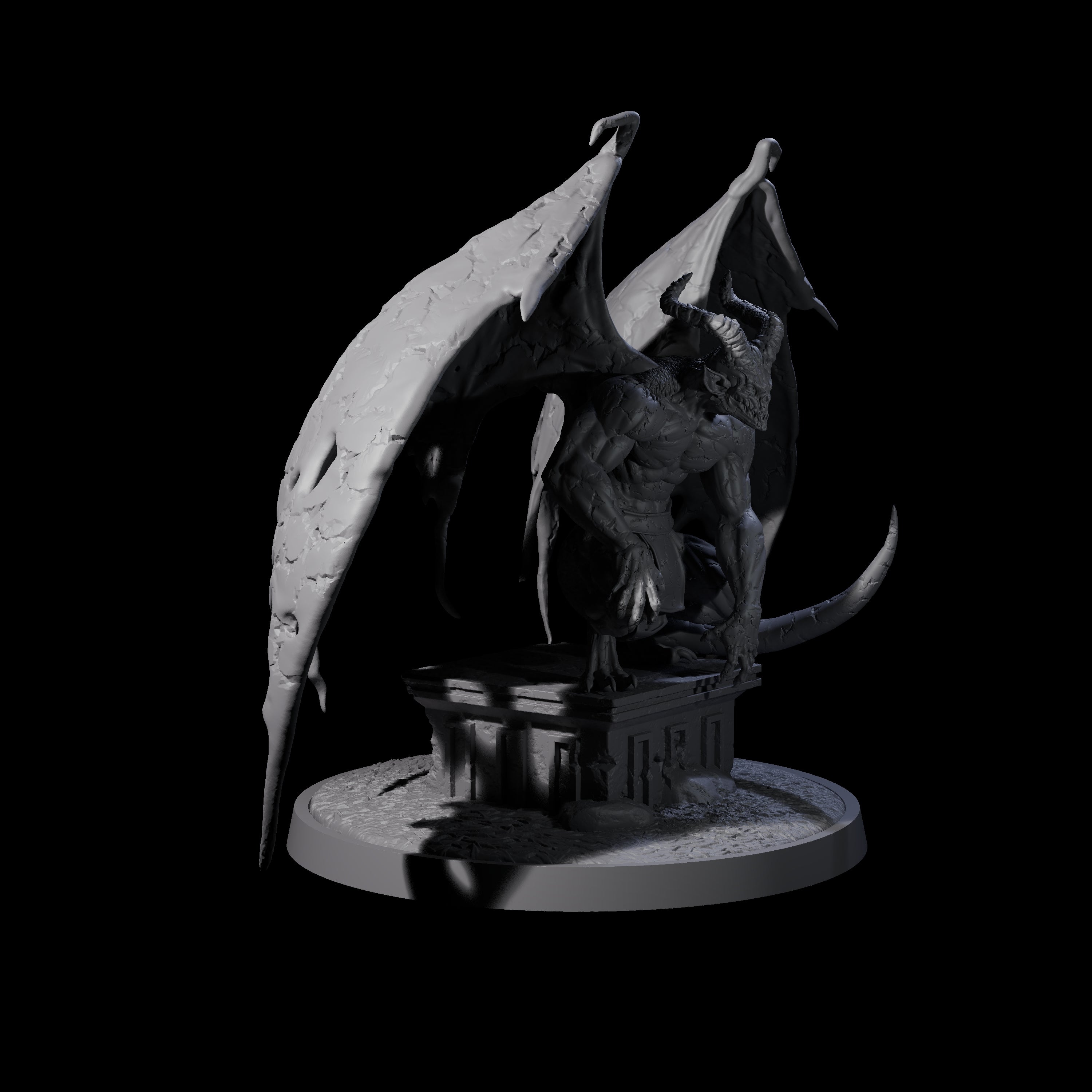 Four Static Gargoyles Miniature for Dungeons and Dragons, Pathfinder or other TTRPGs