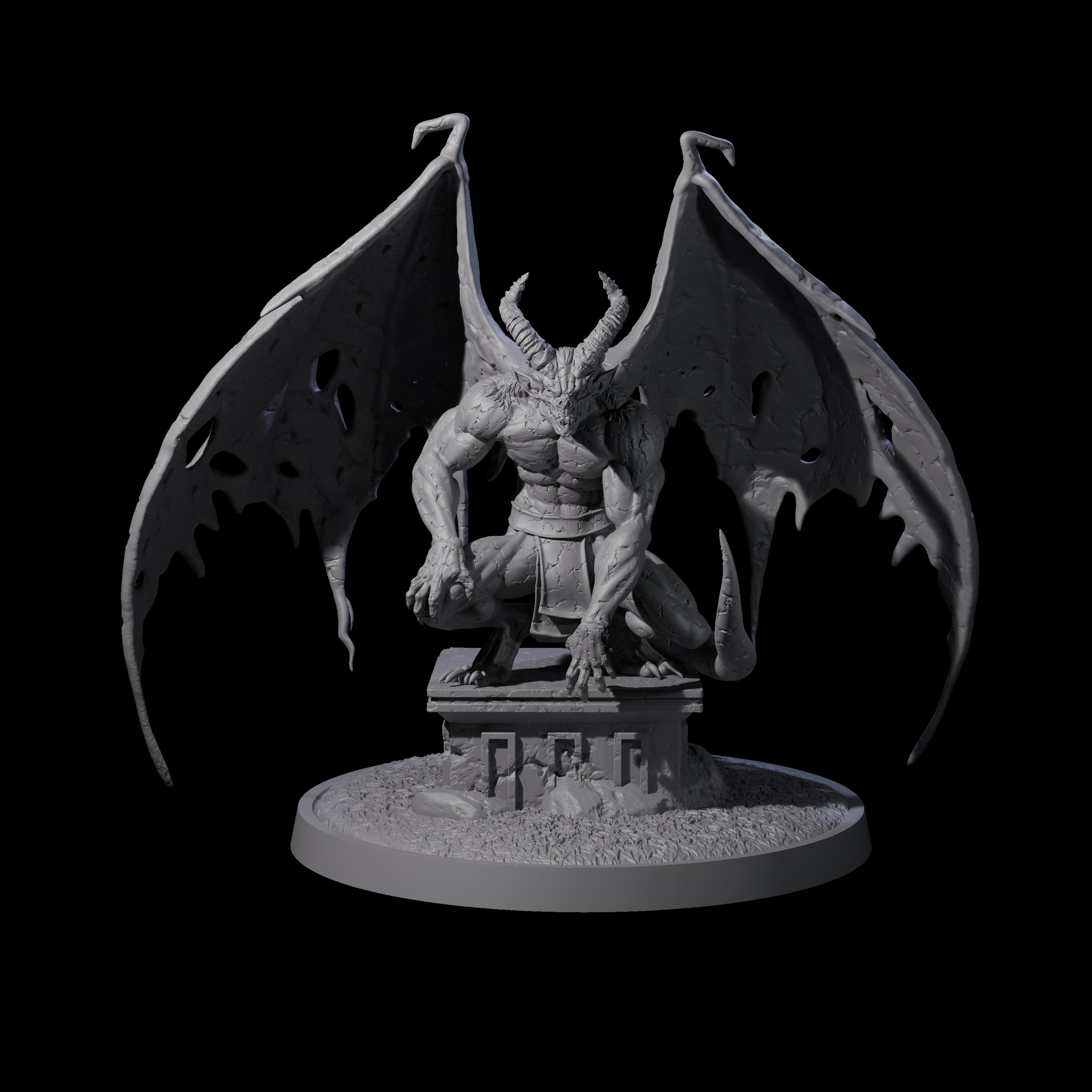 Four Static Gargoyles Miniature for Dungeons and Dragons, Pathfinder or other TTRPGs