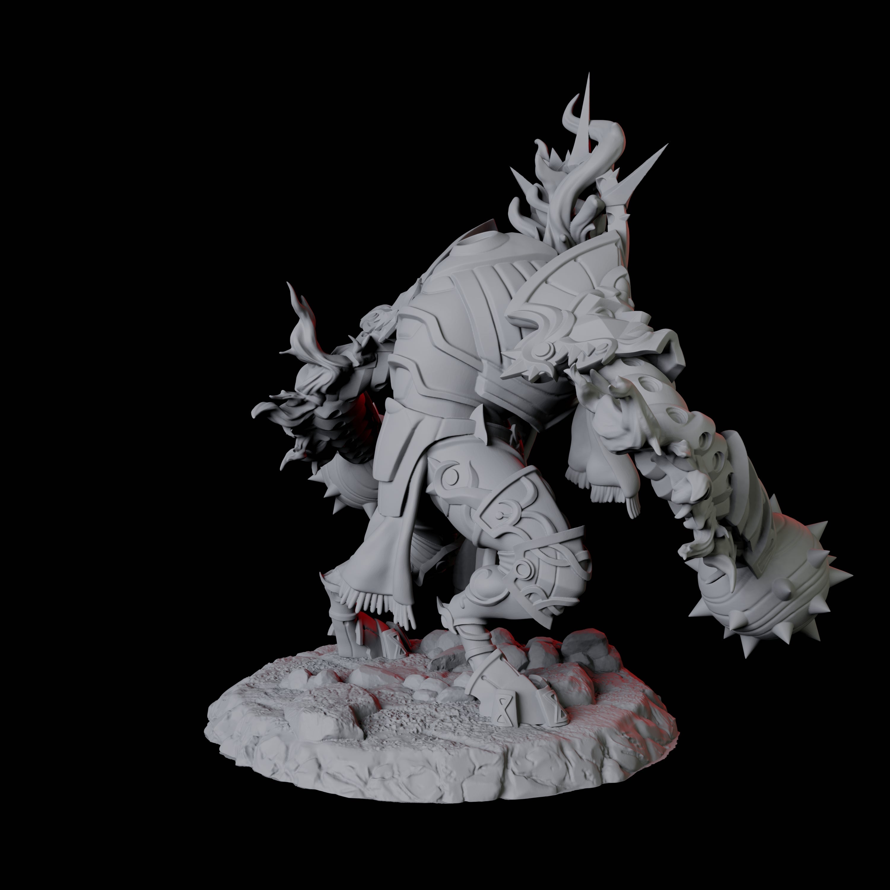 Four Surging Bastion Archons Miniature for Dungeons and Dragons, Pathfinder or other TTRPGs