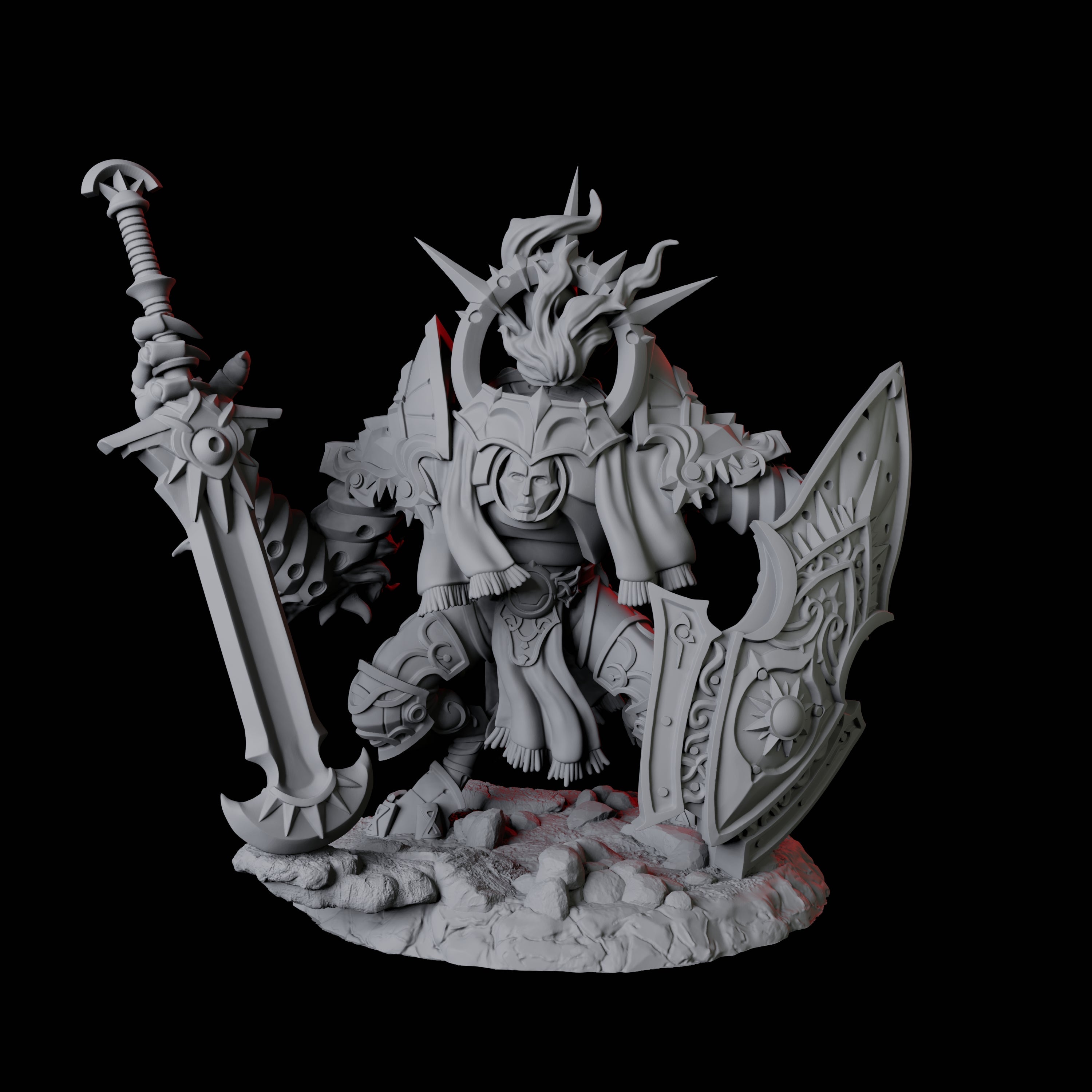 Four Surging Bastion Archons Miniature for Dungeons and Dragons, Pathfinder or other TTRPGs