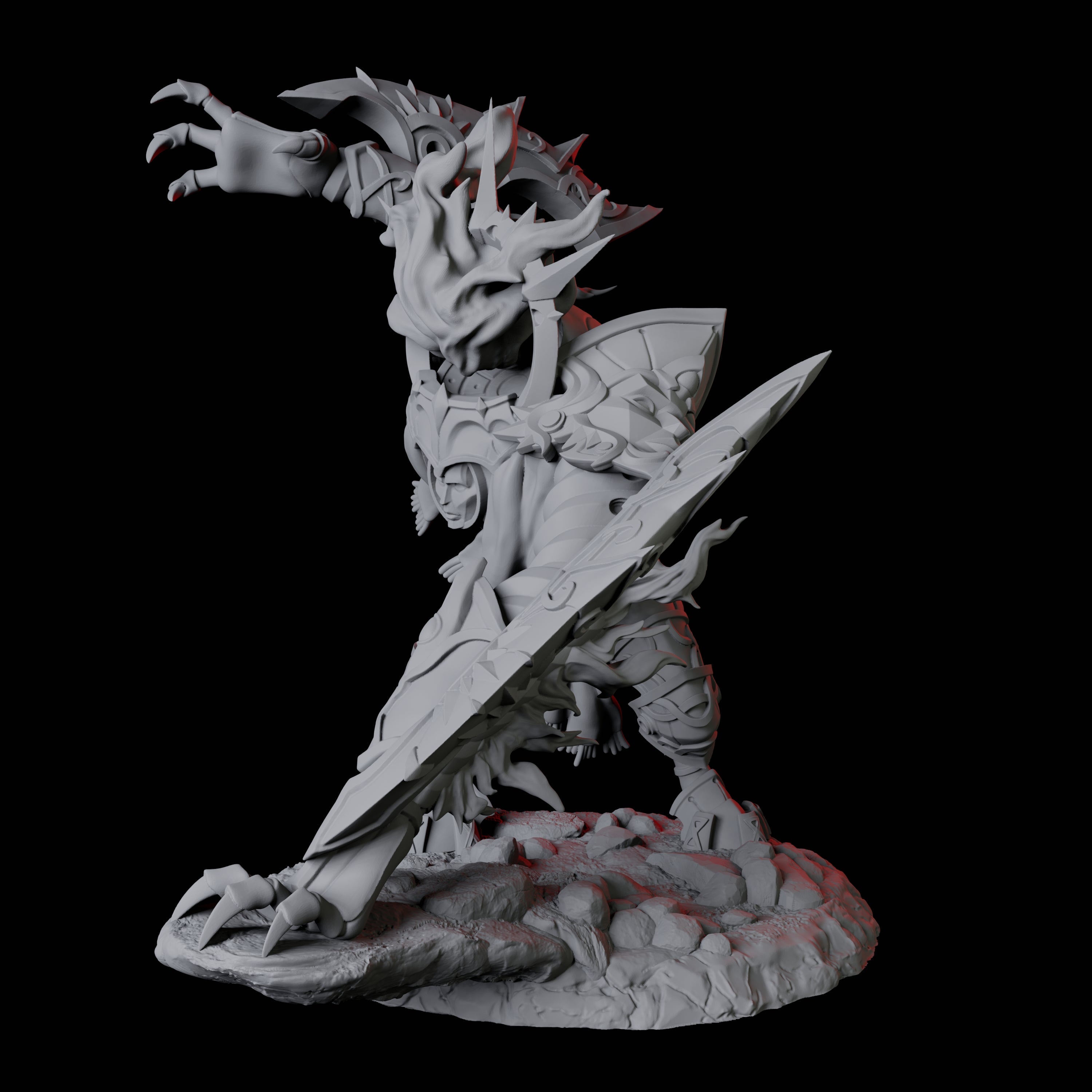 Four Surging Bastion Archons Miniature for Dungeons and Dragons, Pathfinder or other TTRPGs