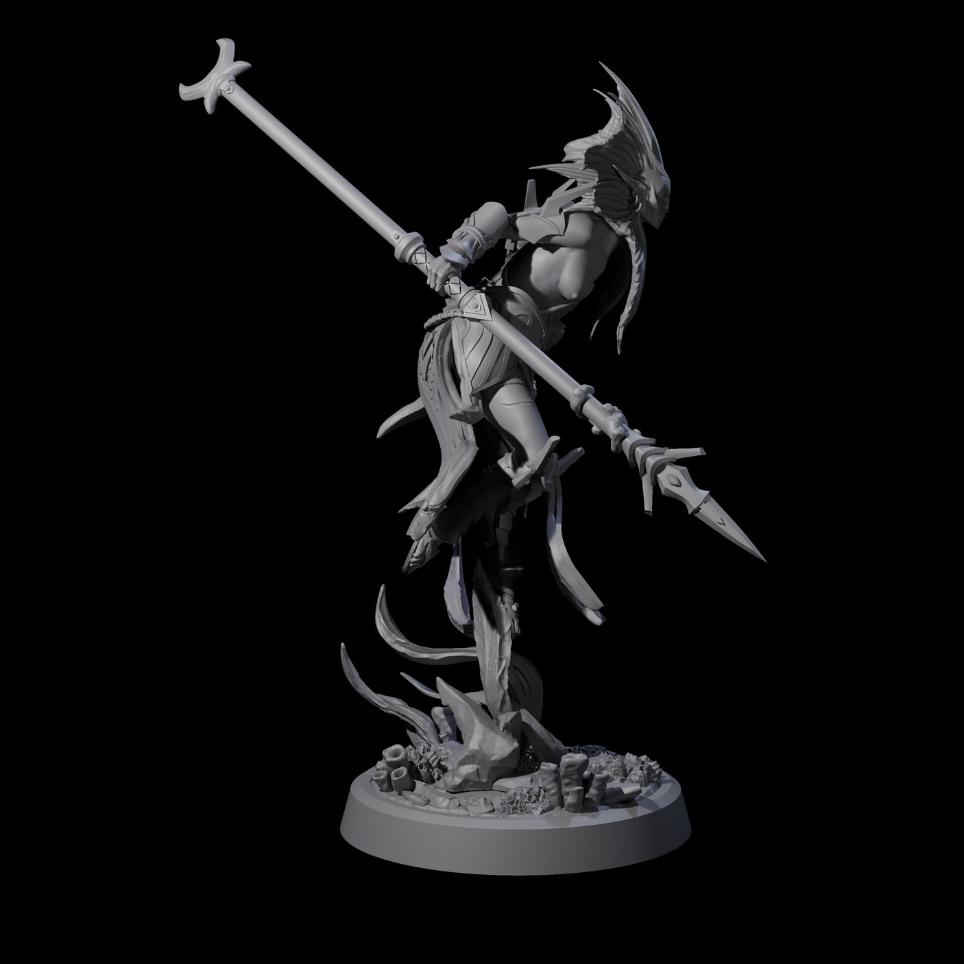Four Swinging Abyssal Myrmidons Miniature for Dungeons and Dragons, Pathfinder or other TTRPGs