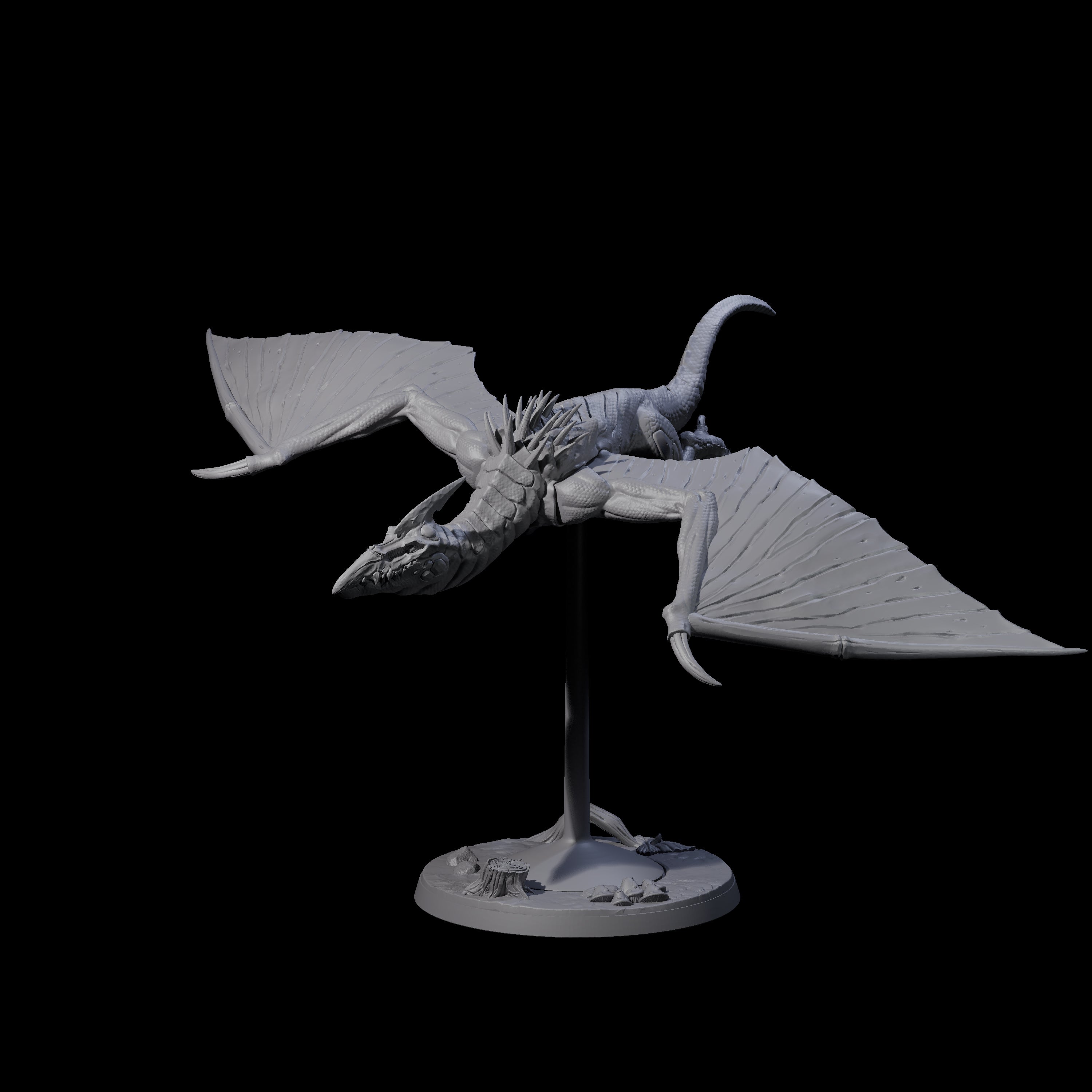 Four Swooping Pteranodons Miniature for Dungeons and Dragons, Pathfinder or other TTRPGs