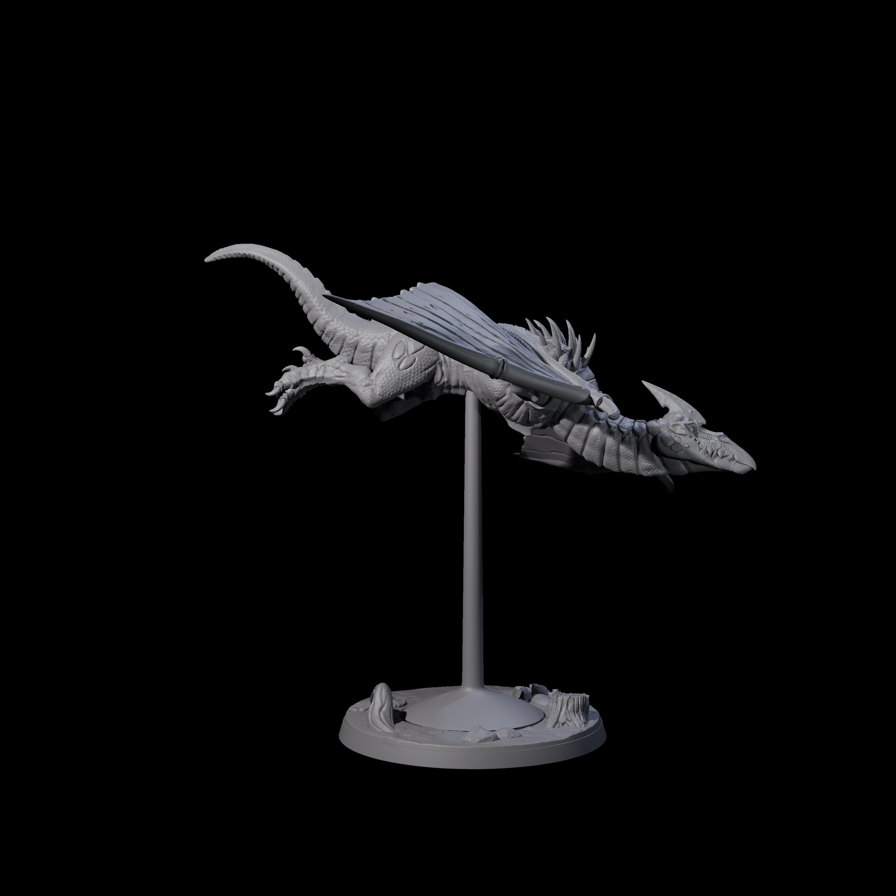 Four Swooping Pteranodons Miniature for Dungeons and Dragons, Pathfinder or other TTRPGs