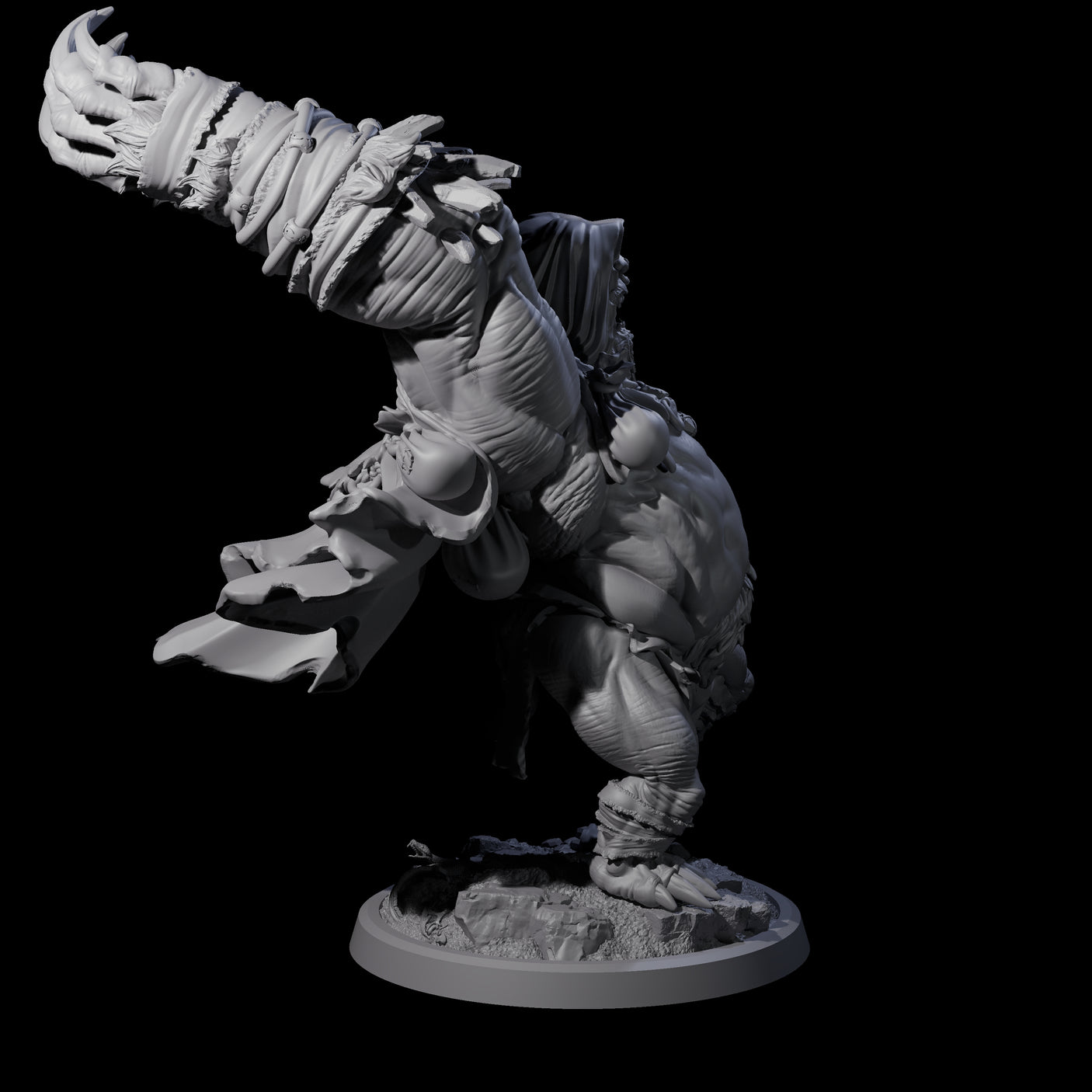 Four Twisted Fomorians Miniature for Dungeons and Dragons, Pathfinder or other TTRPGs