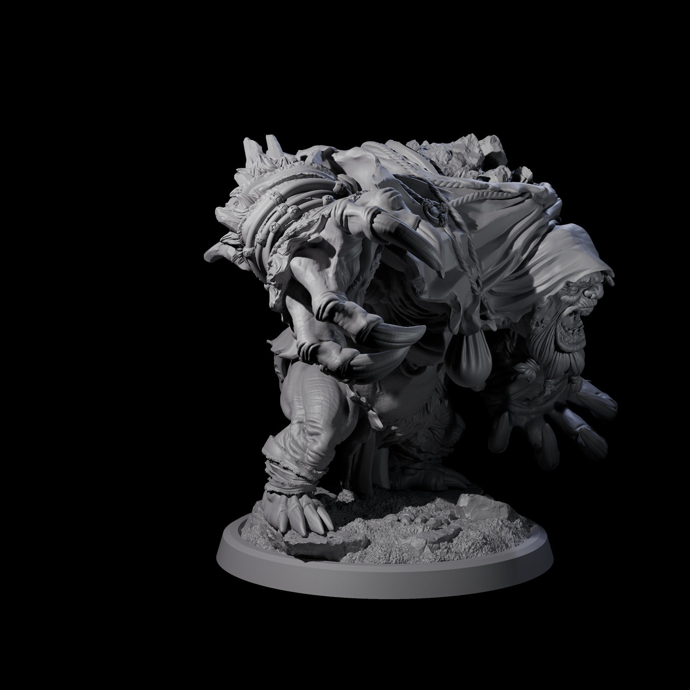 Four Twisted Fomorians Miniature for Dungeons and Dragons, Pathfinder or other TTRPGs