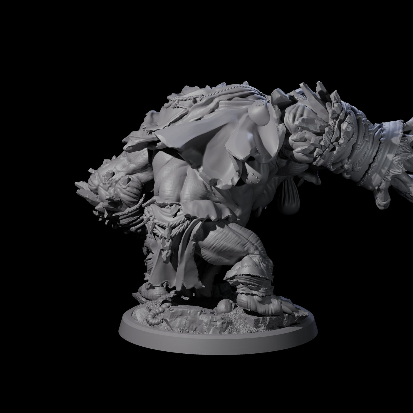 Four Twisted Fomorians Miniature for Dungeons and Dragons, Pathfinder or other TTRPGs