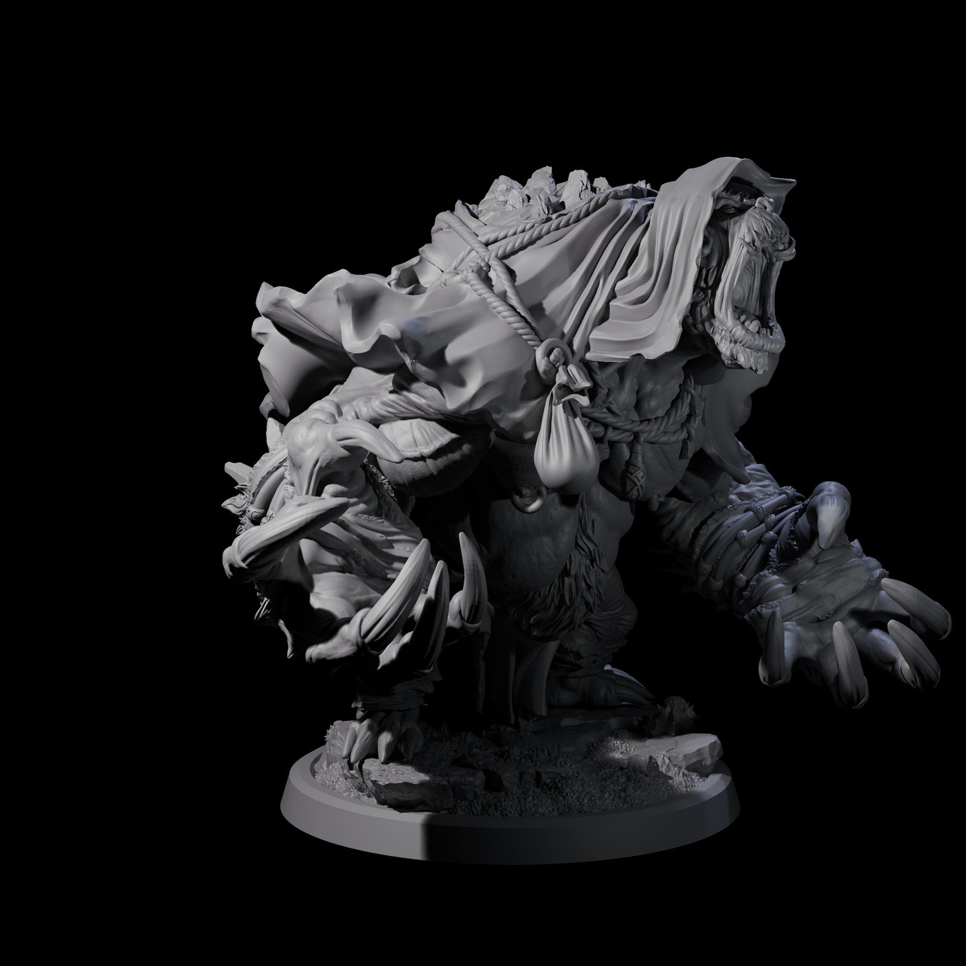 Four Twisted Fomorians Miniature for Dungeons and Dragons, Pathfinder or other TTRPGs