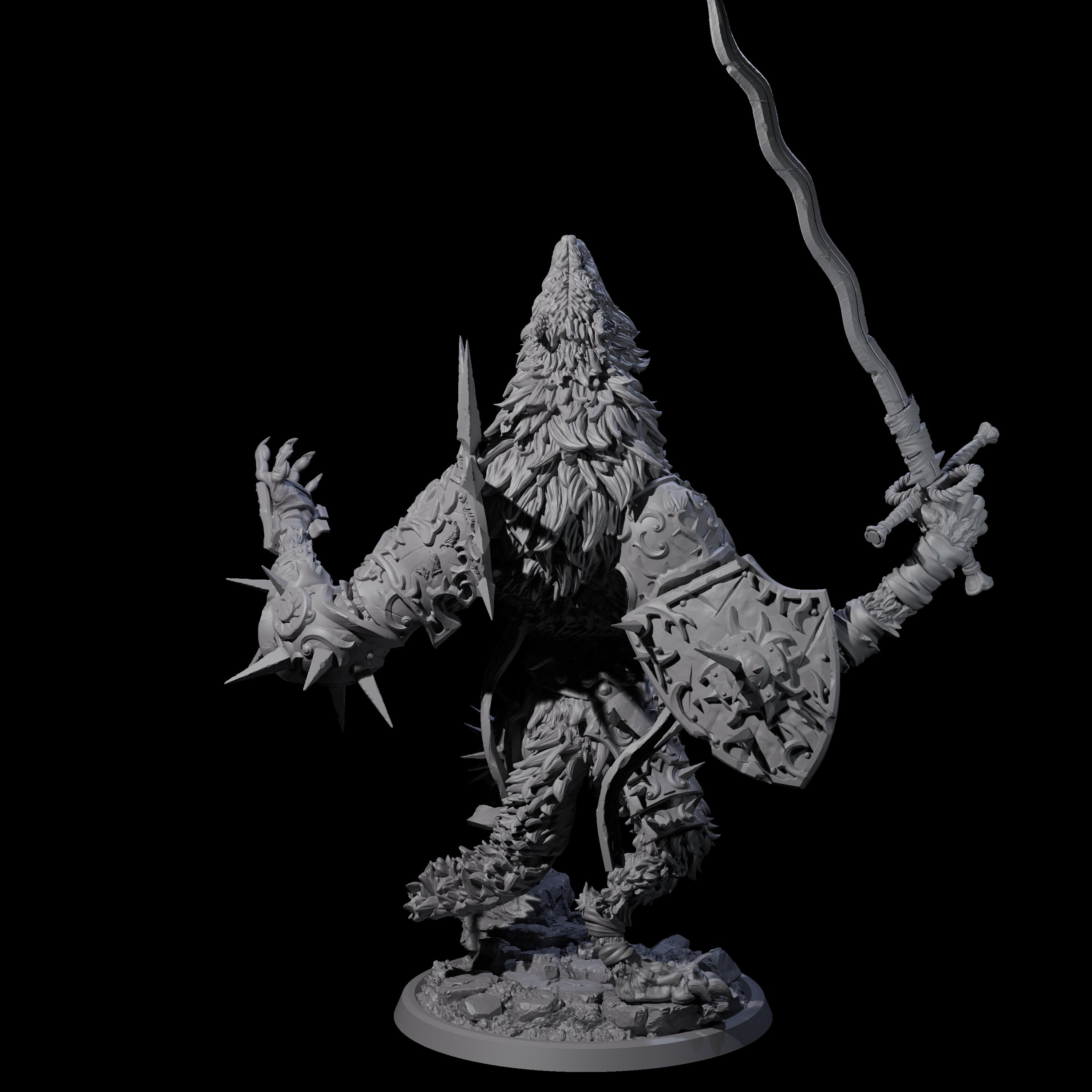 Four Uncontrolable Werewolves Miniature for Dungeons and Dragons, Pathfinder or other TTRPGs