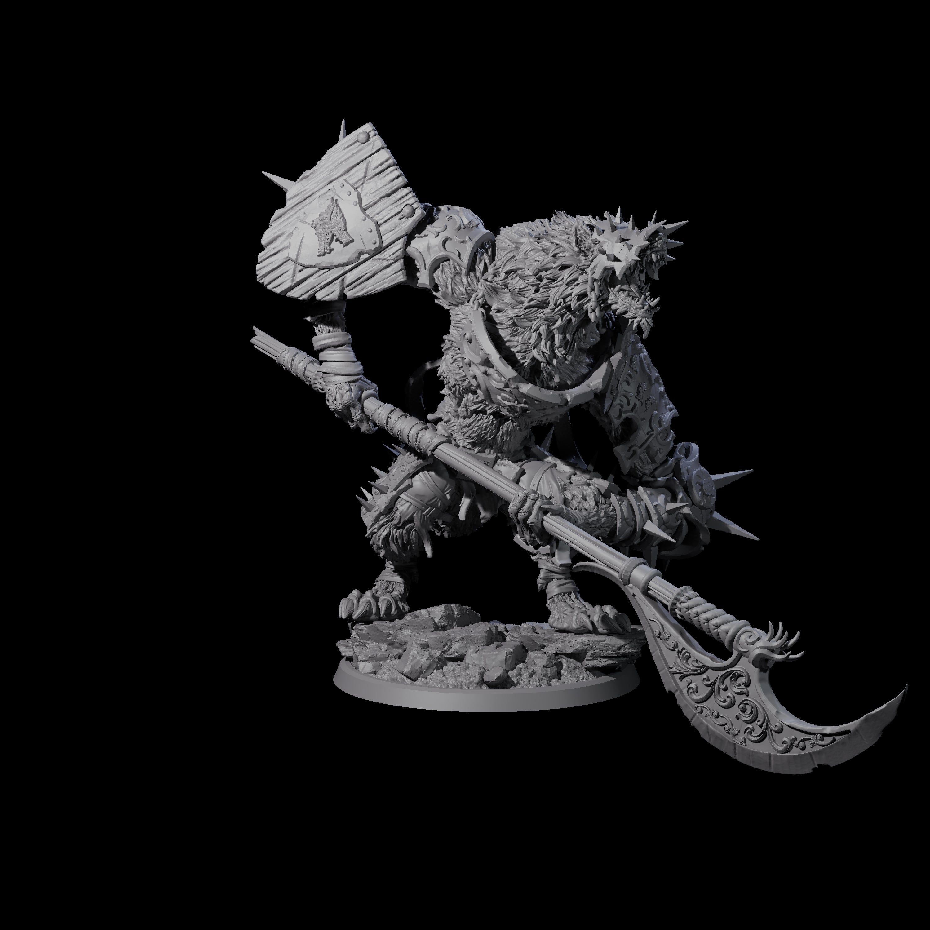 Four Uncontrolable Werewolves Miniature for Dungeons and Dragons, Pathfinder or other TTRPGs