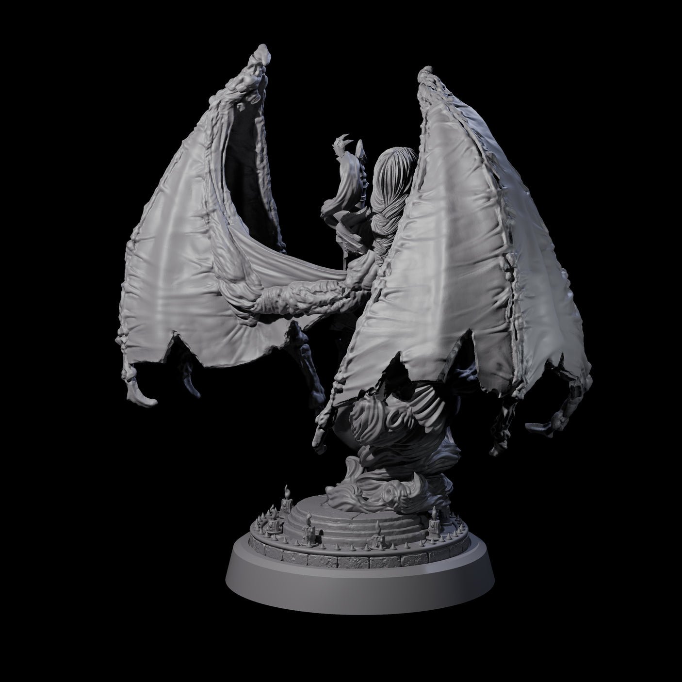 Four Unholy Nephilim Fighters Miniature for Dungeons and Dragons, Pathfinder or other TTRPGs