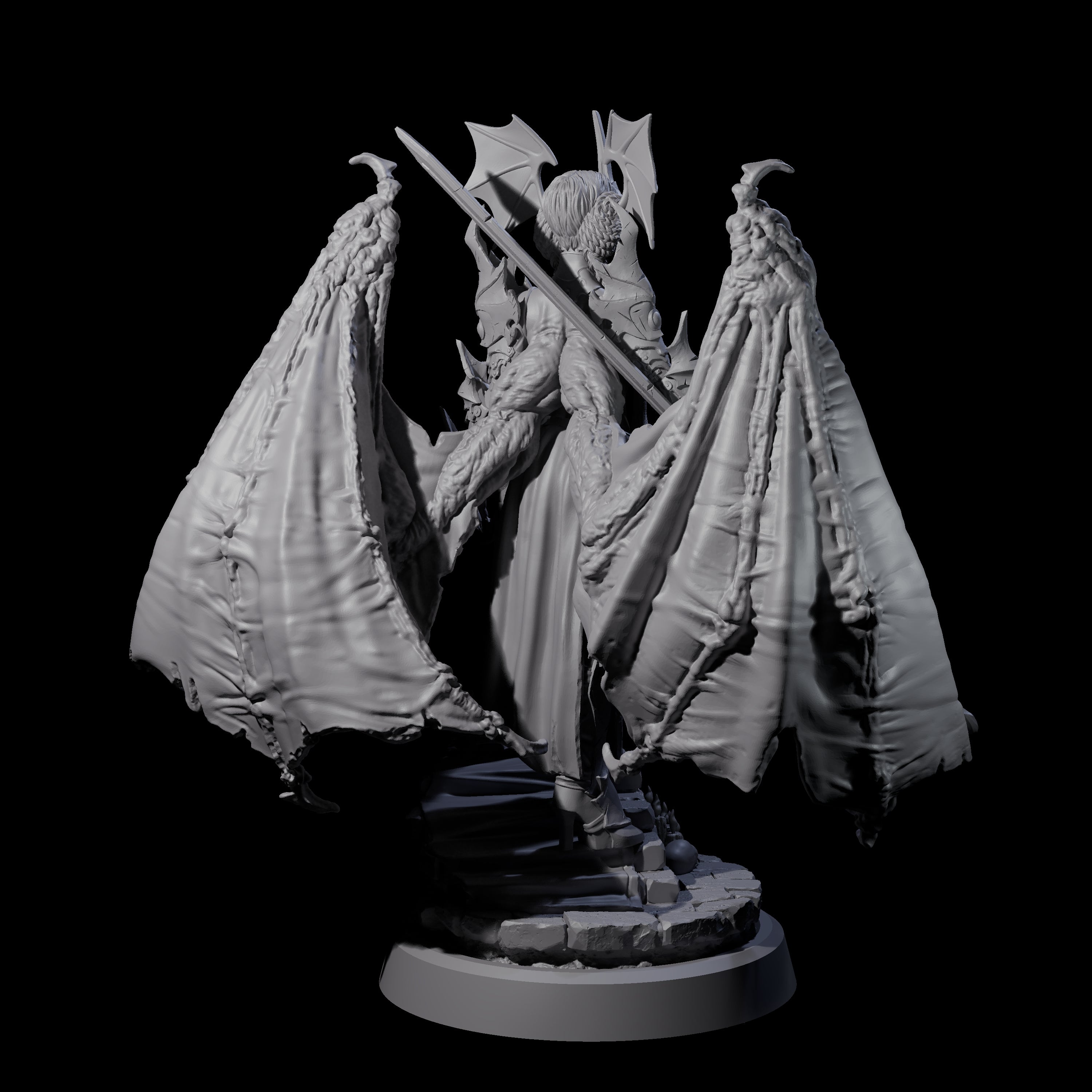 Four Unholy Nephilim Fighters Miniature for Dungeons and Dragons, Pathfinder or other TTRPGs