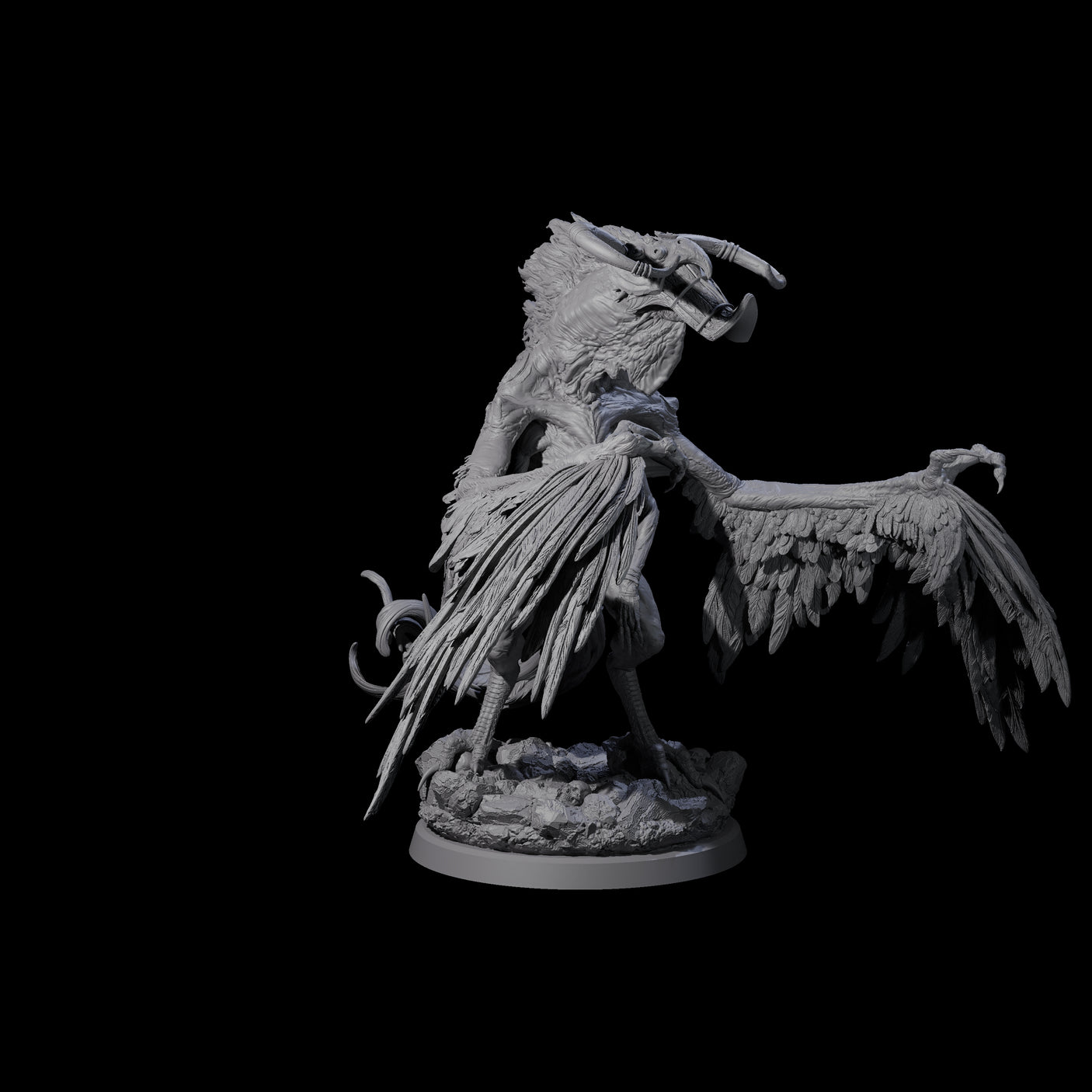Four Vindictive Garuda Celestials Miniature for Dungeons and Dragons, Pathfinder or other TTRPGs